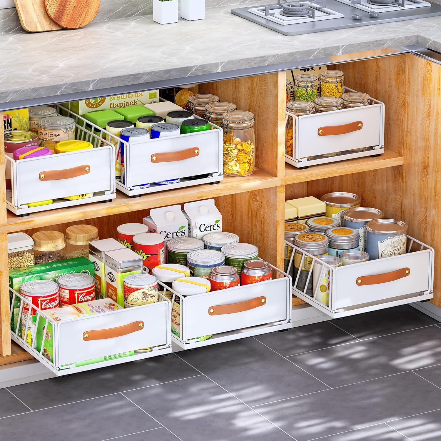 Organizador Extraíble Kitstorack 30x40 cm Blanco para Gabinete