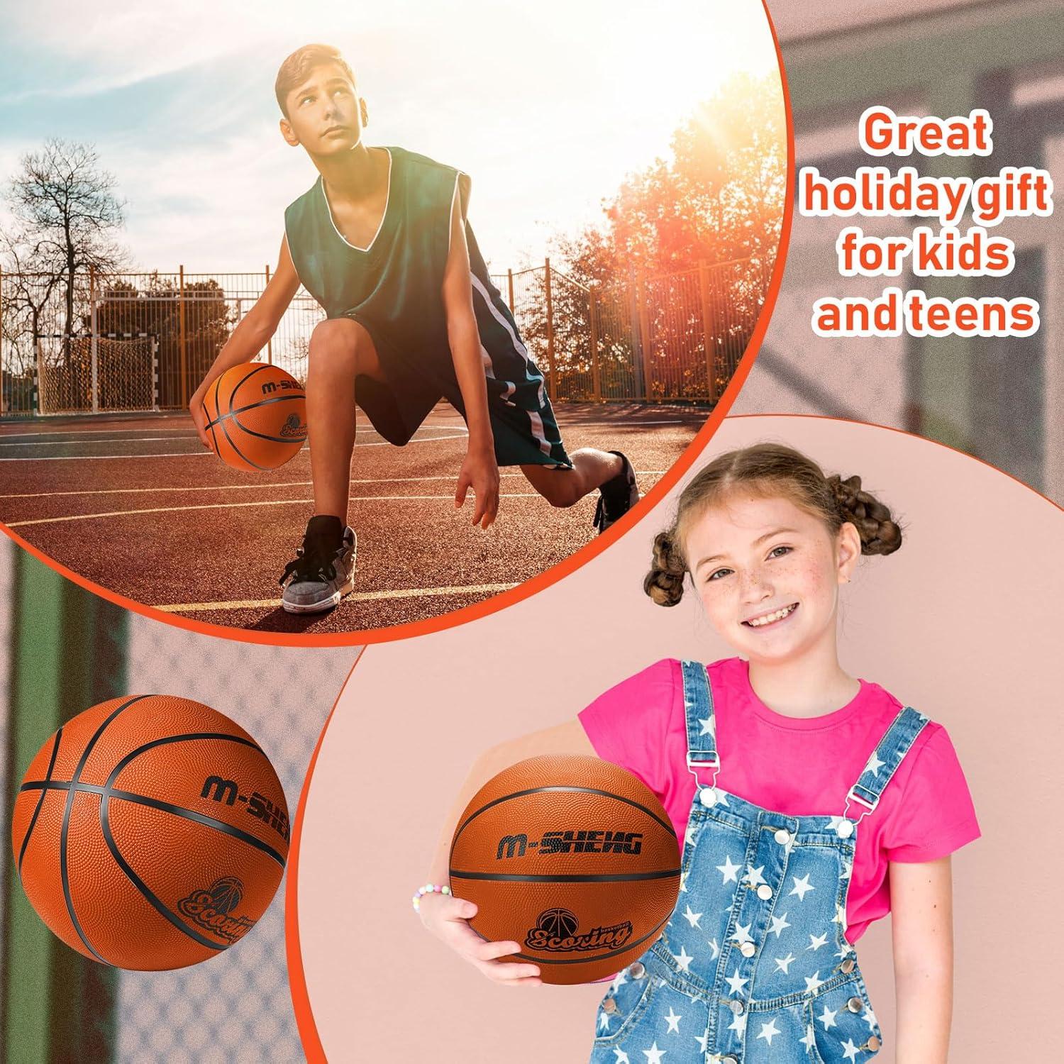 Balones de Baloncesto Wettarn 6 Pcs Tamaño 5 con Bomba