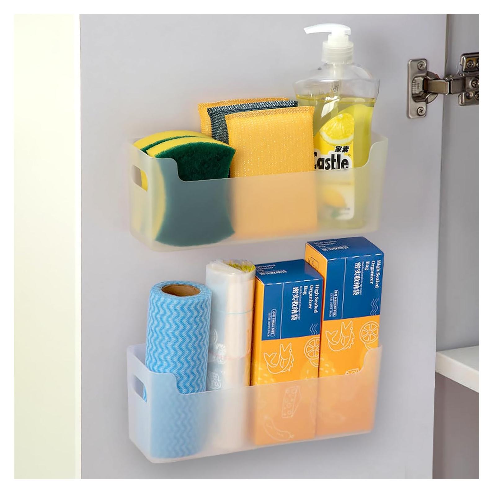 Organizador de Puerta de Gabinete IGUOCY 2 Pcs Transparente