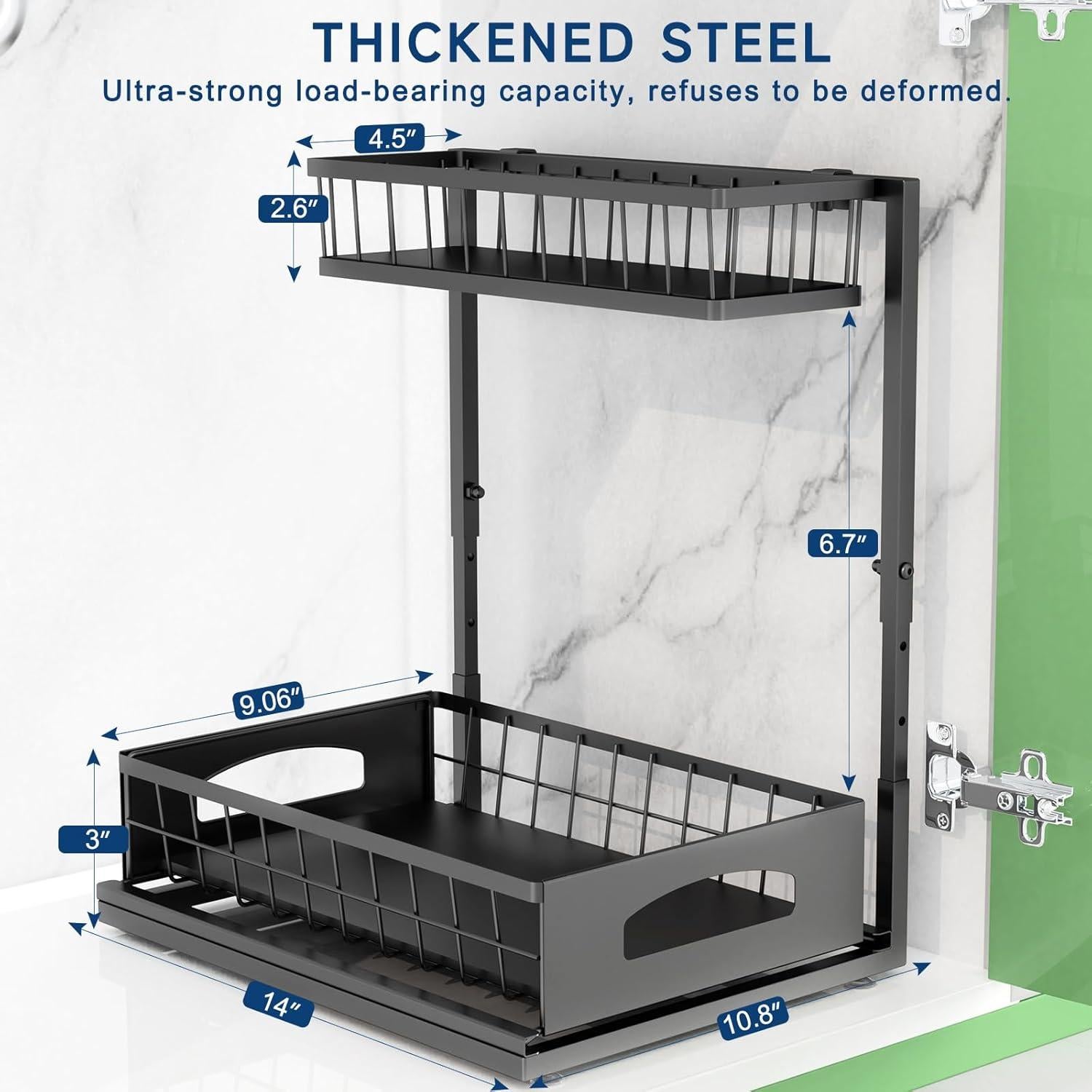 Organizador Bajo Fregadero Fabutier SHDUSO01 Ajustable 2 Paquetes