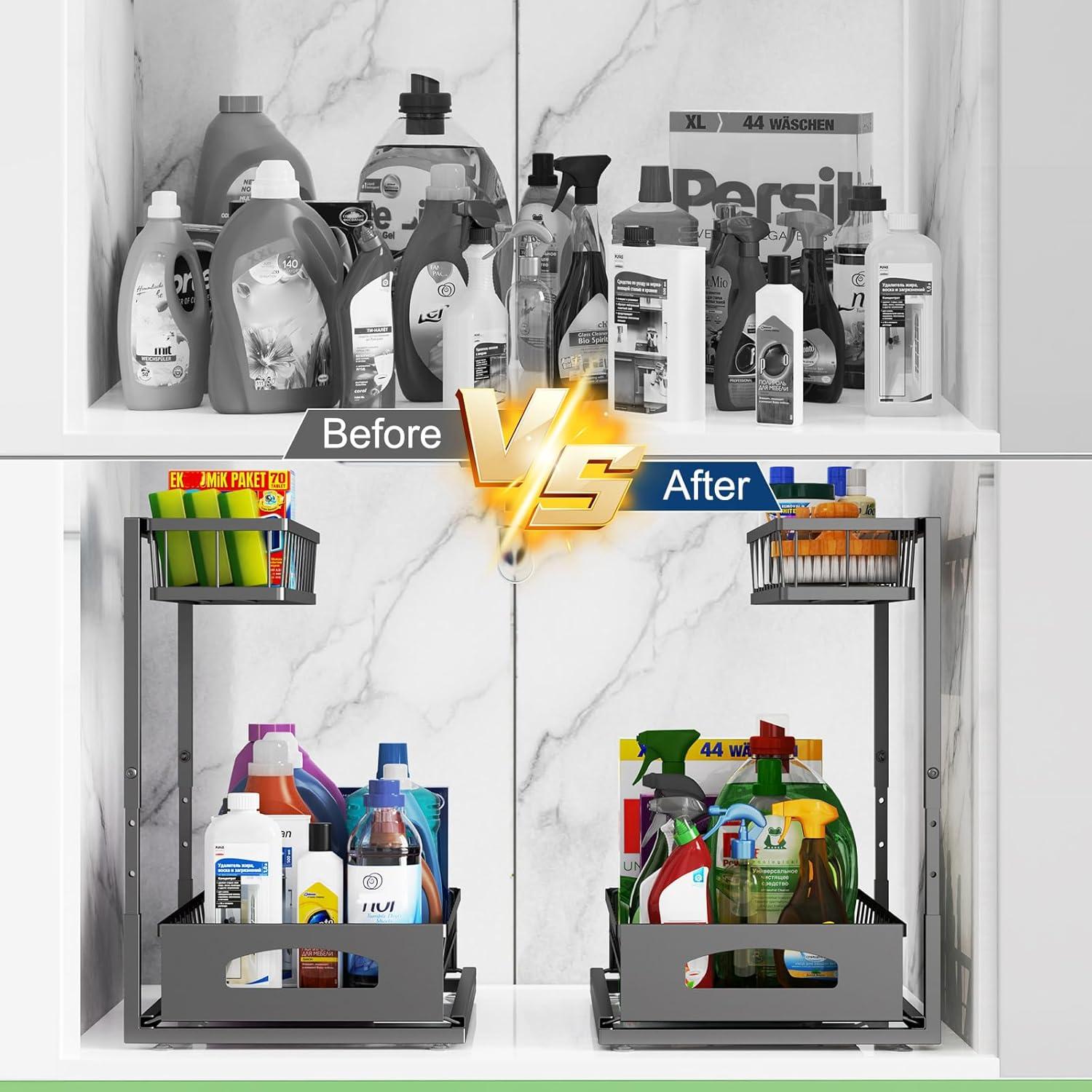 Organizador Bajo Fregadero Fabutier SHDUSO01 Ajustable 2 Paquetes