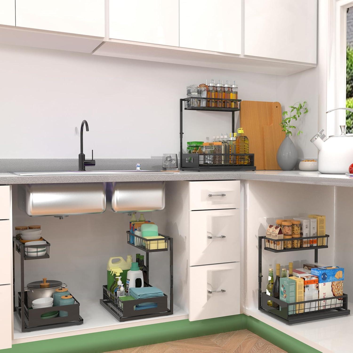 Organizador Bajo Fregadero Fabutier SHDUSO01 Ajustable 2 Paquetes