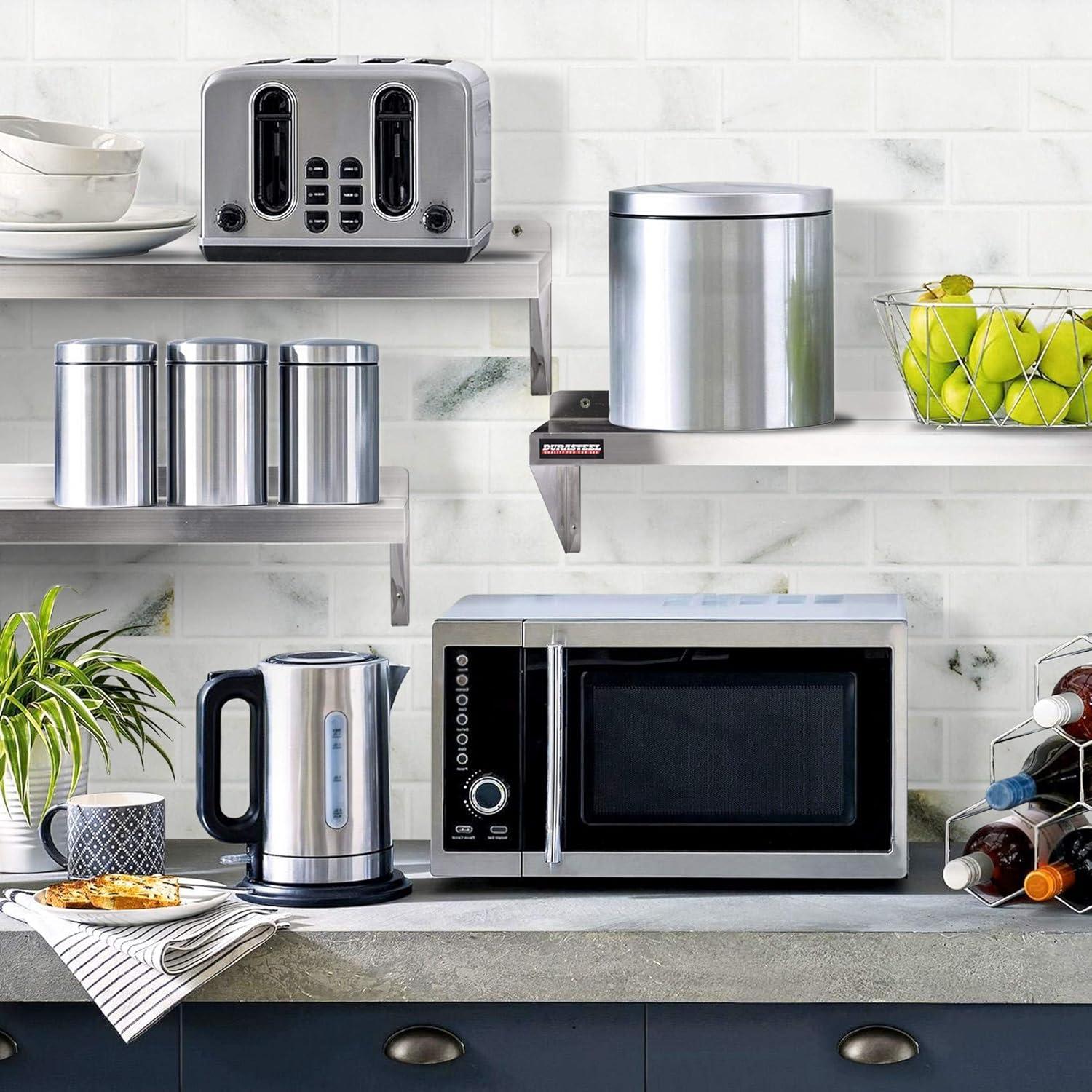 Estante de Pared DuraSteel de Acero Inoxidable 61x30.5 cm