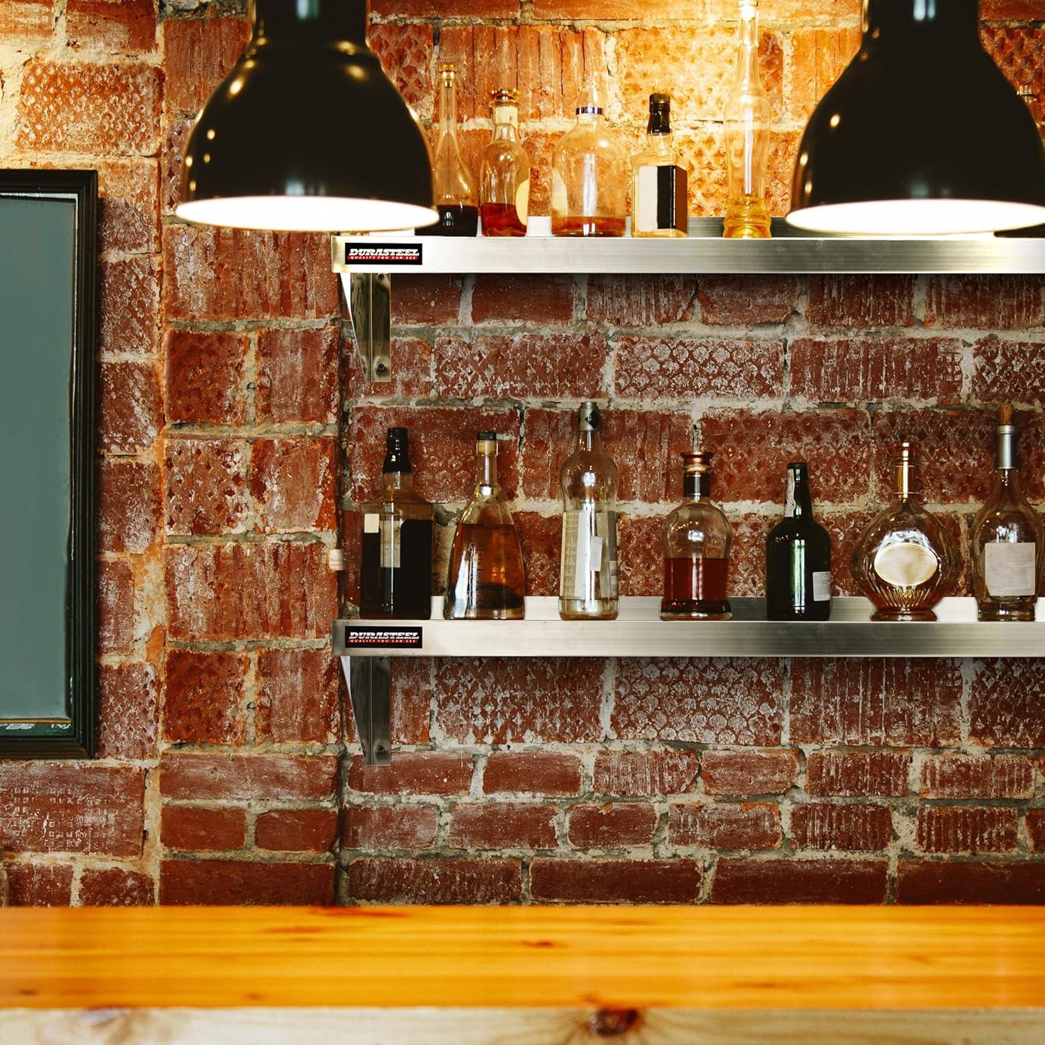 Estante de Pared DuraSteel de Acero Inoxidable 61x30.5 cm