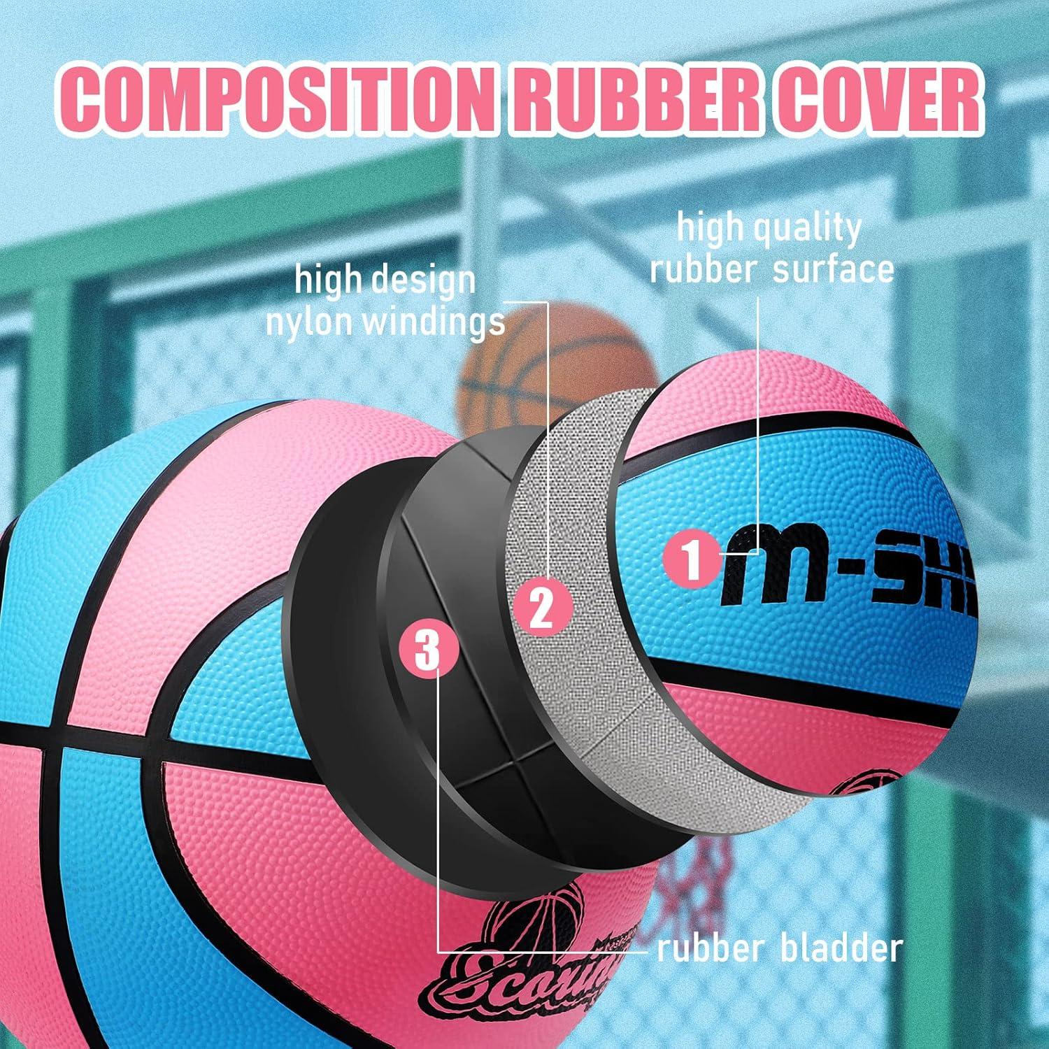 Wettarn Balones de Baloncesto Tamaño 5 6 Pcs con Bomba