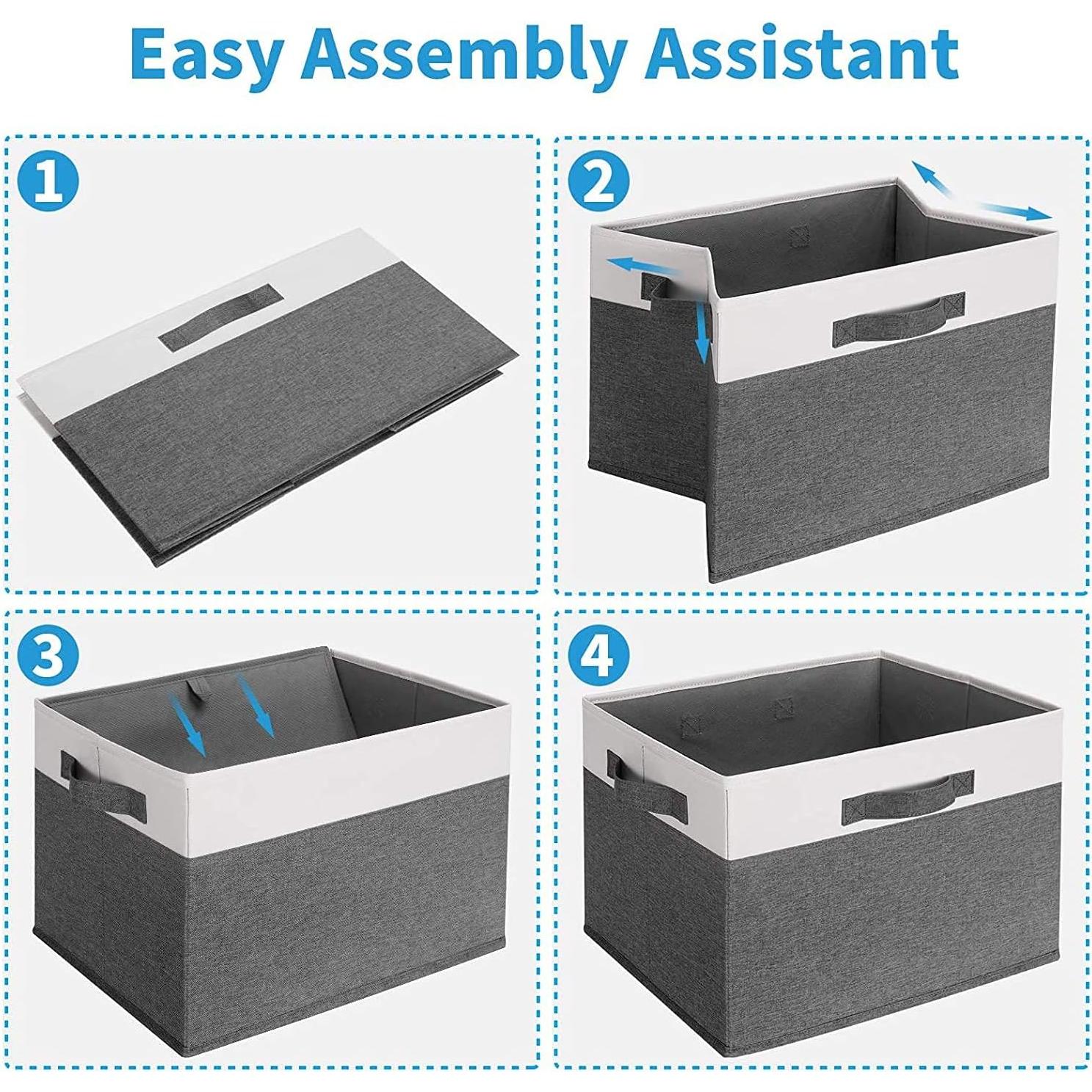 Cestas de Almacenamiento Plegables GhvyenntteS 3 Paquete 26L
