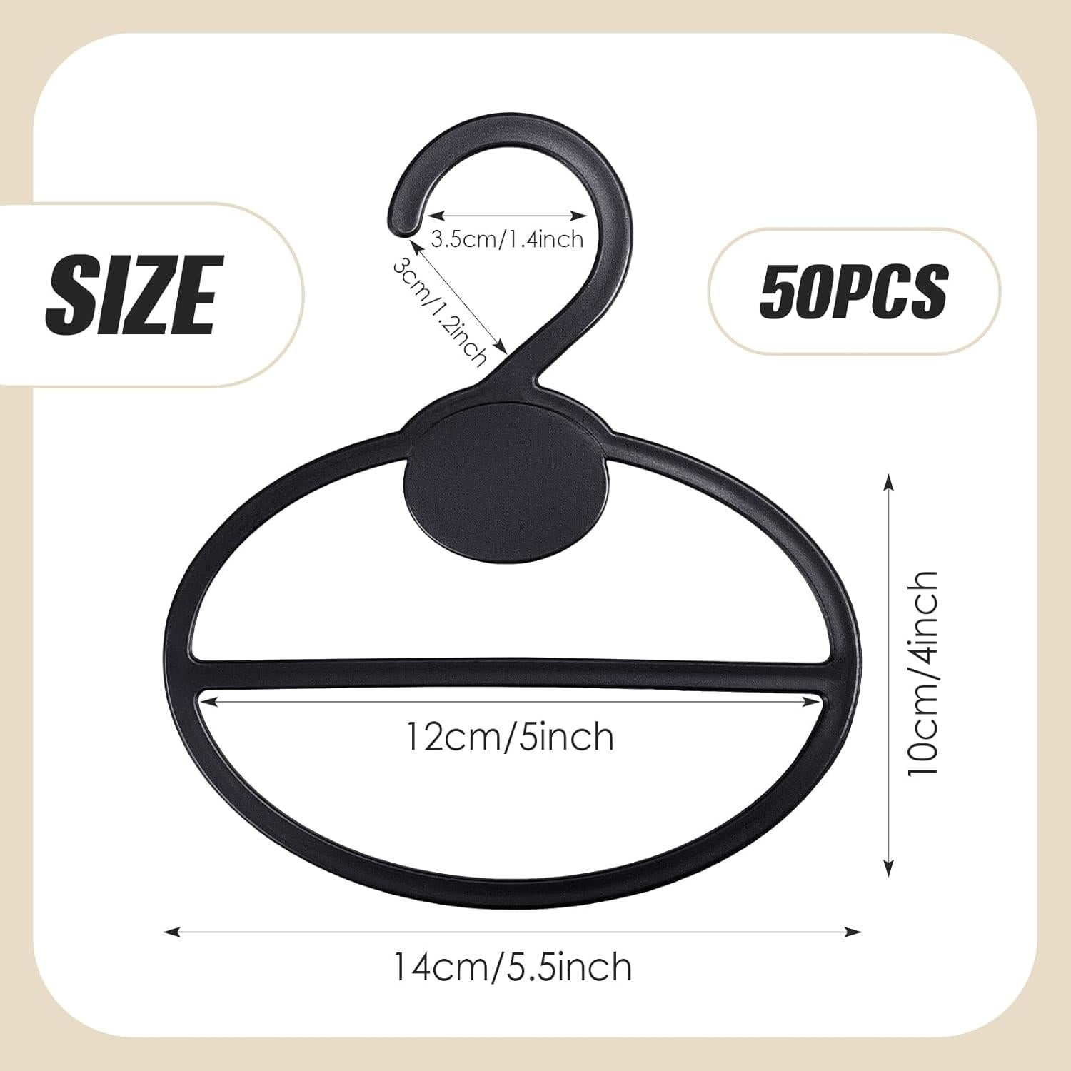 Organizador de Bufandas FoldTier 50 Pcs Ahorra Espacio Negro