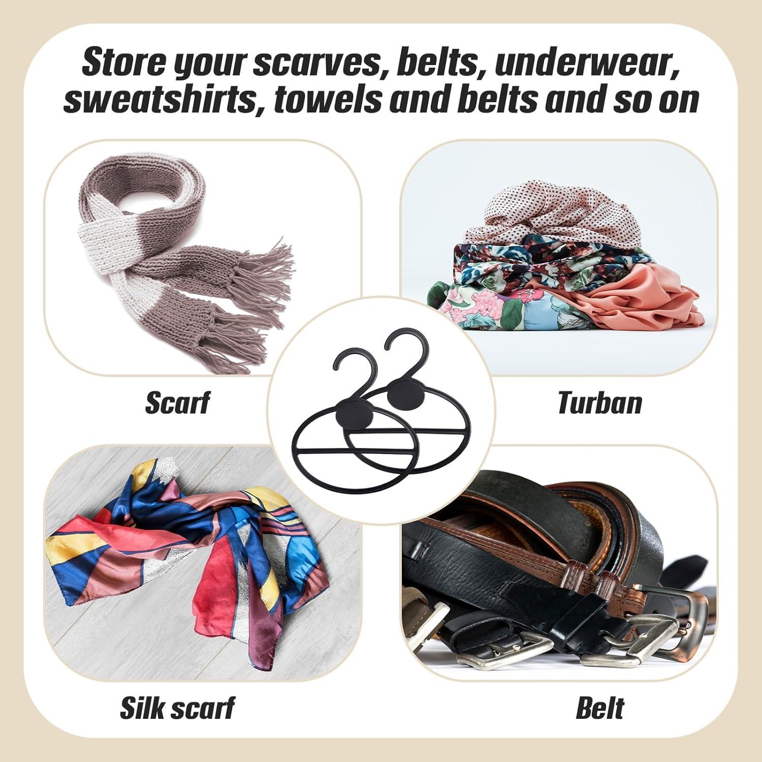 Organizador de Bufandas FoldTier 50 Pcs Ahorra Espacio Negro