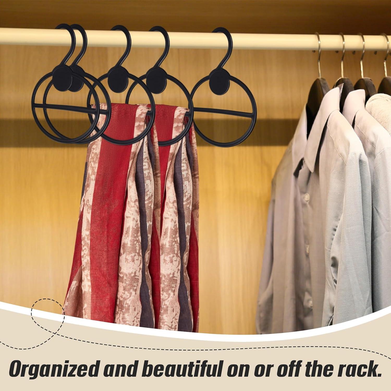 Organizador de Bufandas FoldTier 50 Pcs Ahorra Espacio Negro