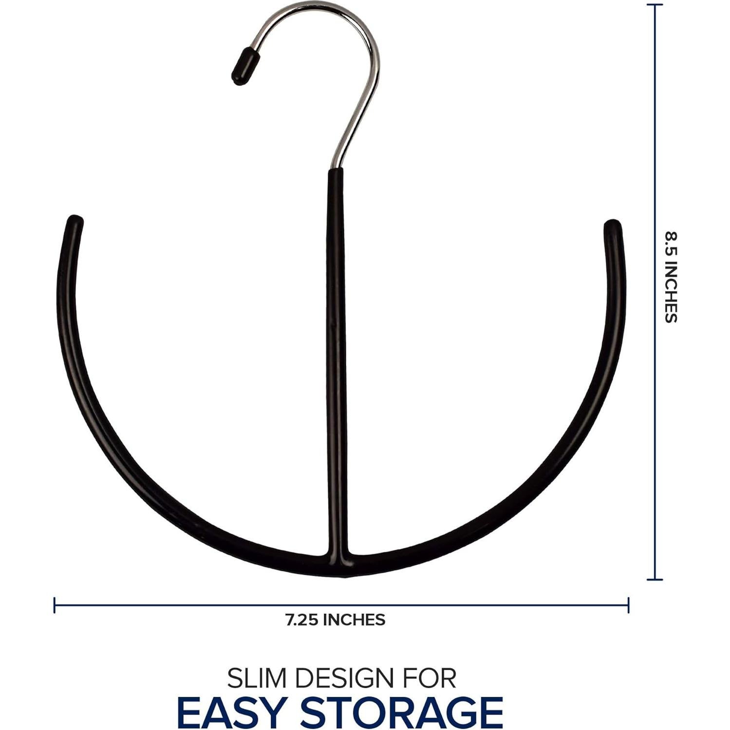 Organizador Colgante EASYVIEW para Bufandas y Corbatas - Negro