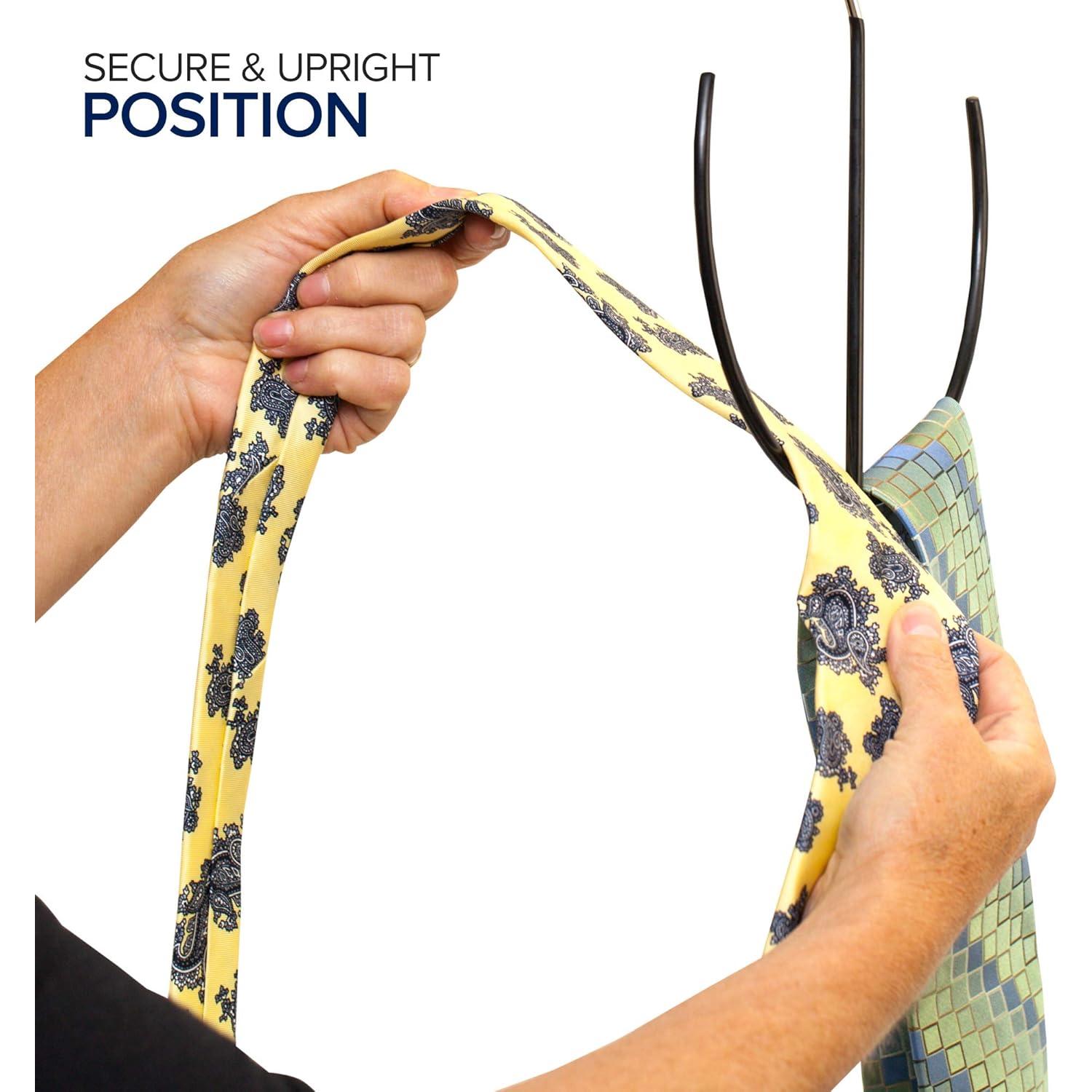 Organizador Colgante EASYVIEW para Bufandas y Corbatas - Negro