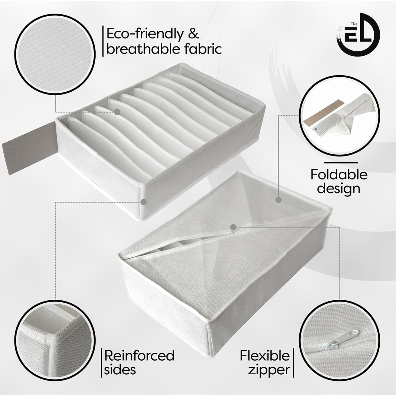 Organizador de Cajones The Edit Living - Set 3 Piezas 10 Compartimentos