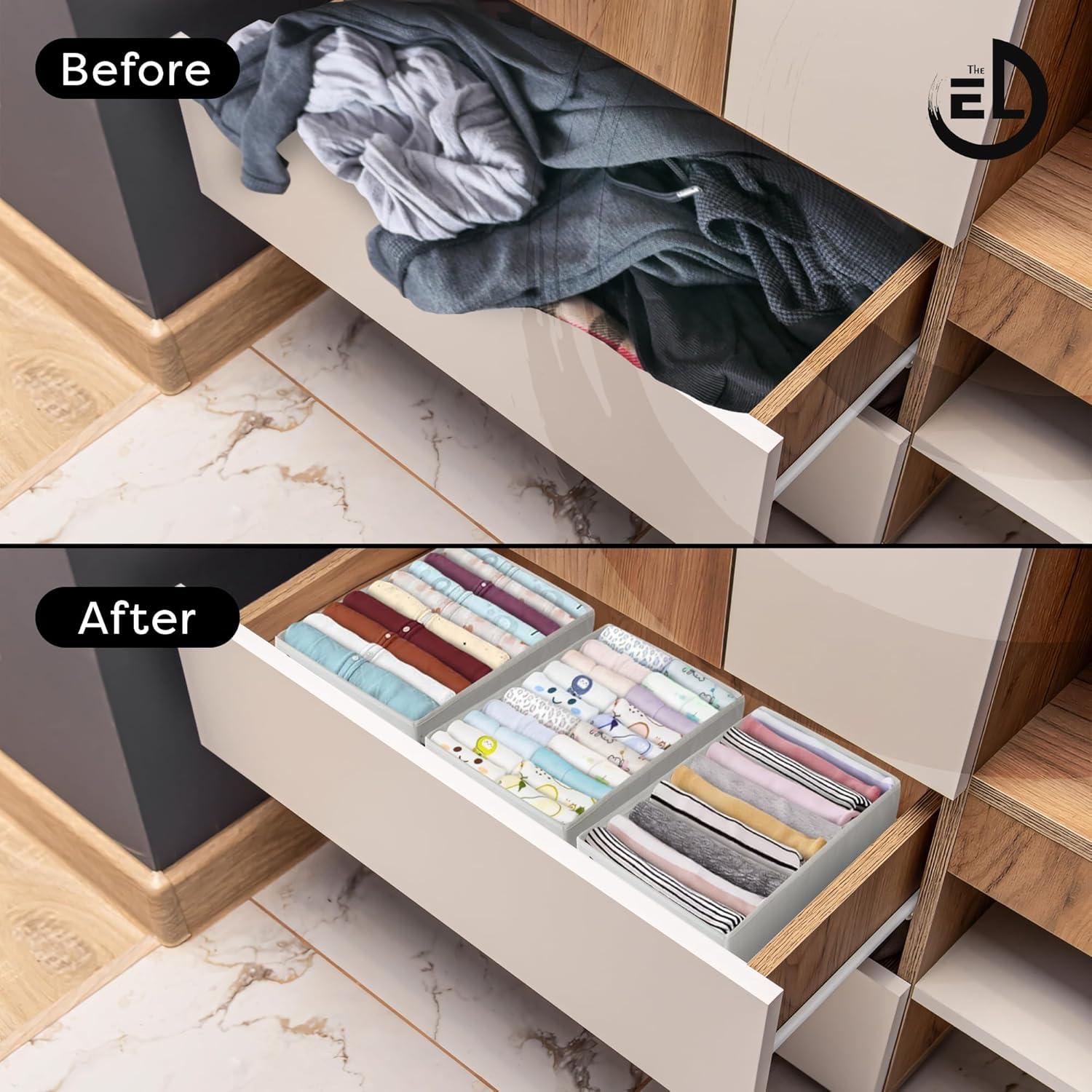 Organizador de Cajones The Edit Living - Set 3 Piezas 10 Compartimentos