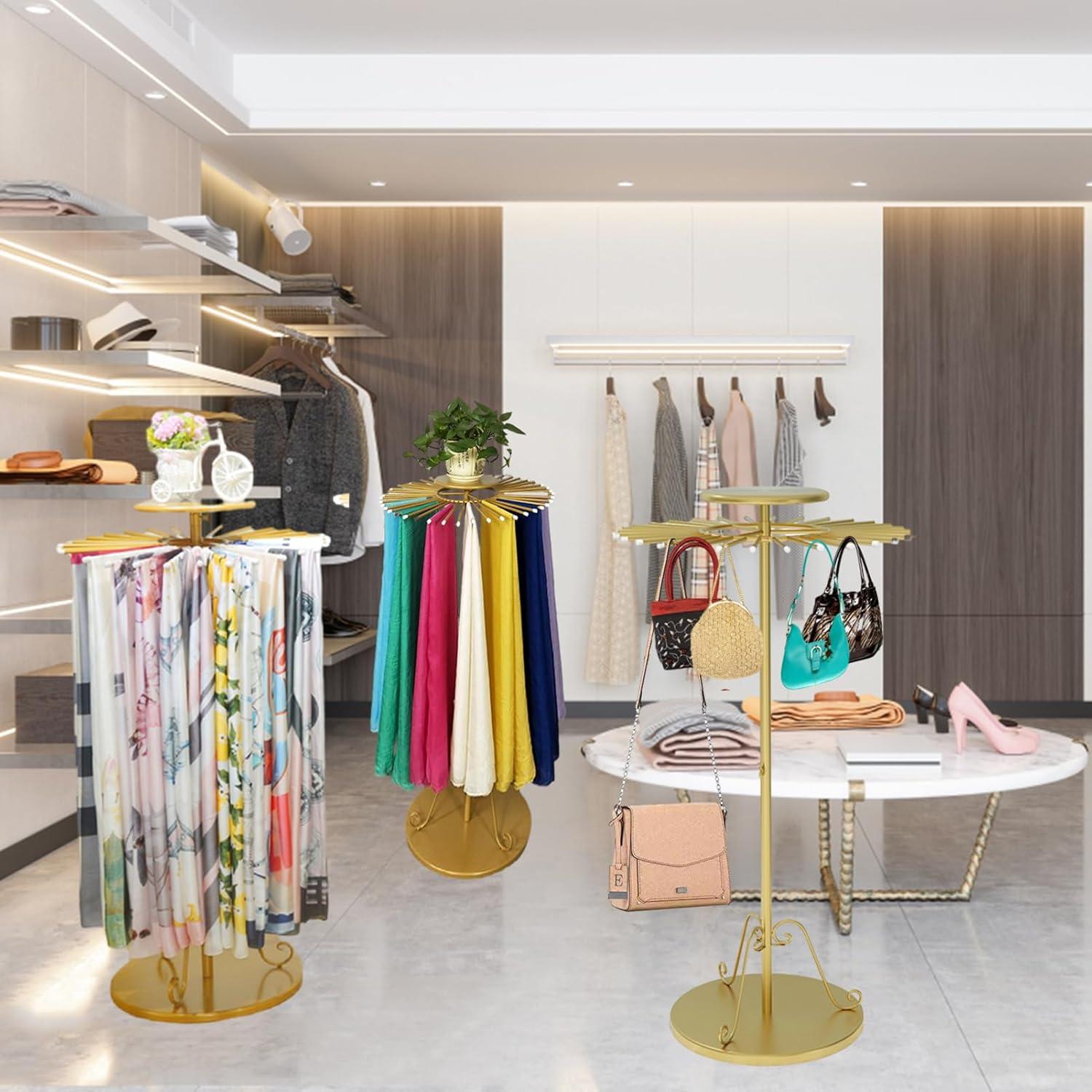 Soporte de exhibición de bufandas BIFCIOFH ajustable 90-140cm