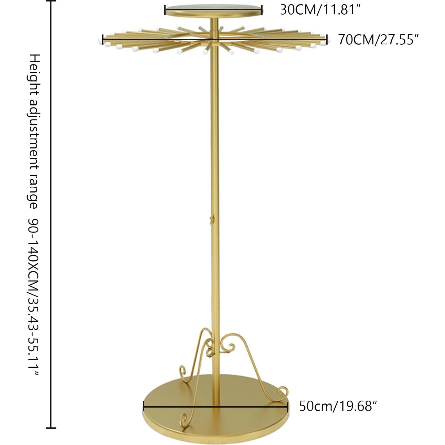 Soporte de exhibición de bufandas BIFCIOFH ajustable 90-140cm