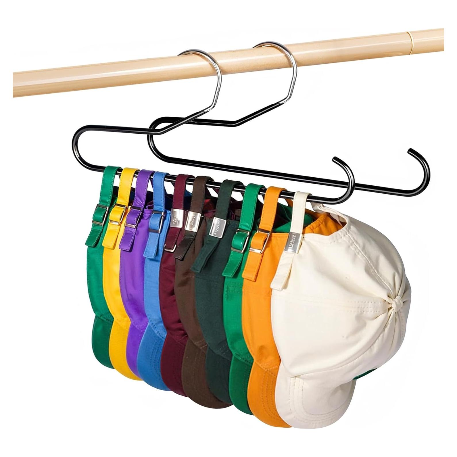 Organizador de Gorras Lomrsiul Negro, Soporte para 10 Gorras