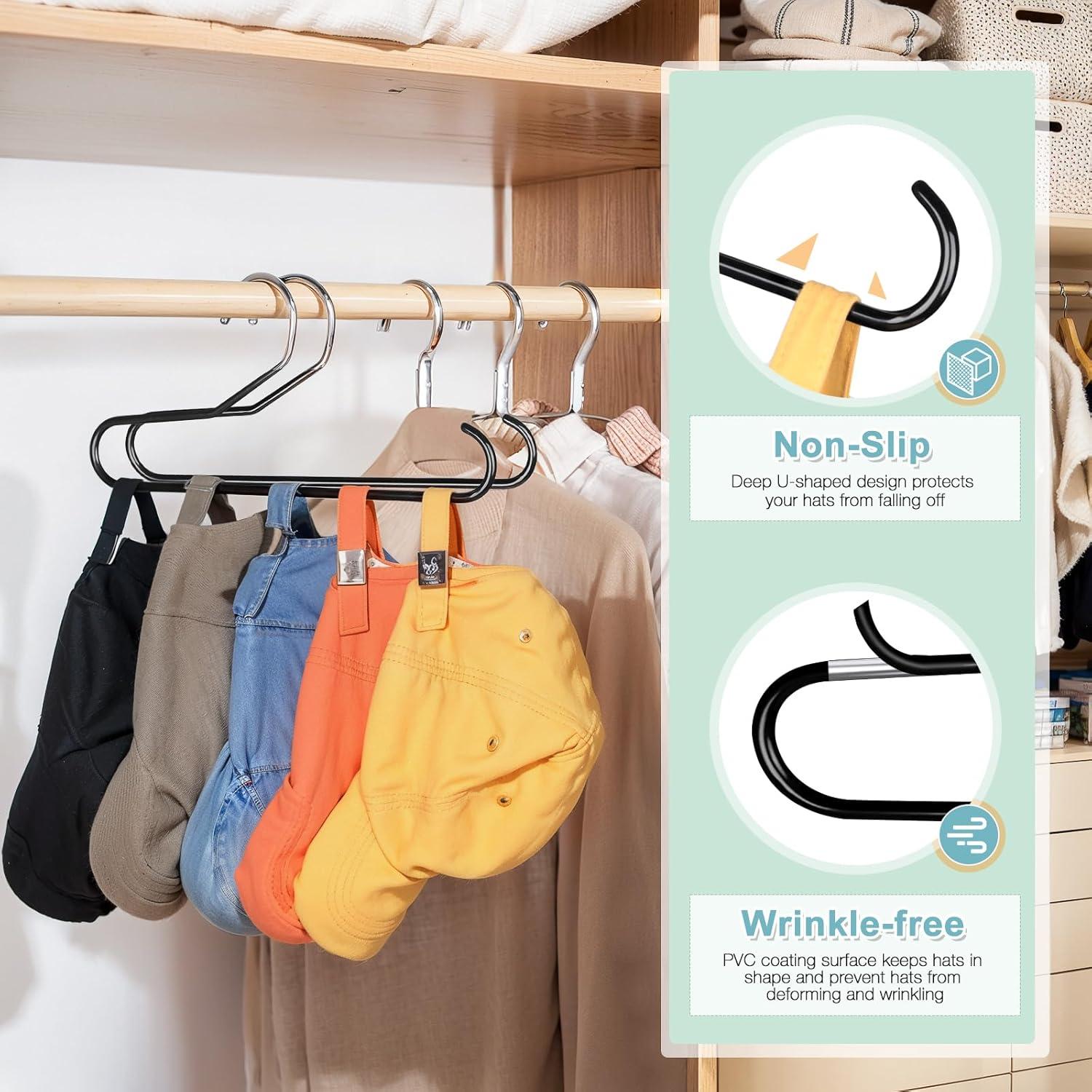 Organizador de Gorras Lomrsiul Negro, Soporte para 10 Gorras