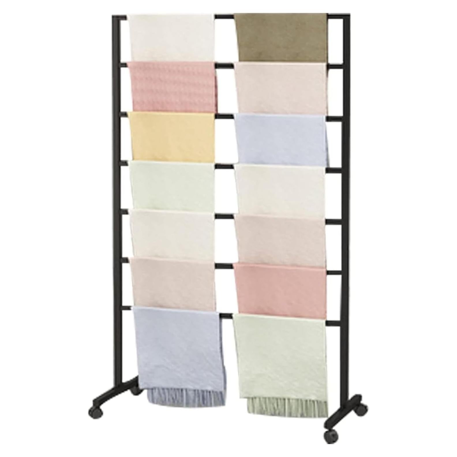 Soporte de exhibición de bufandas ZOUXIKOU con ruedas 145cm