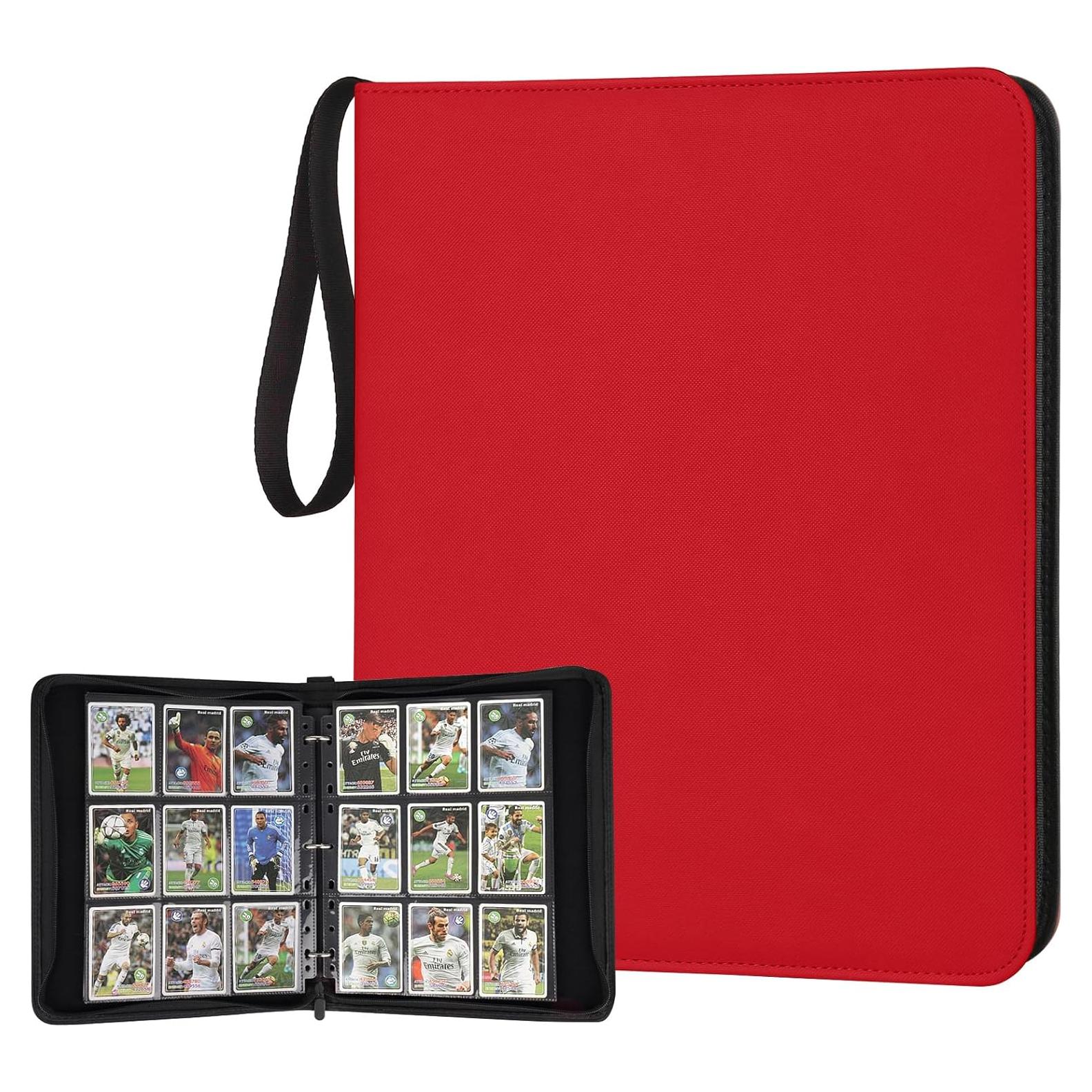 Carpeta de Tarjetas 720 Bolsillos PU NEWBINDER001 Roja