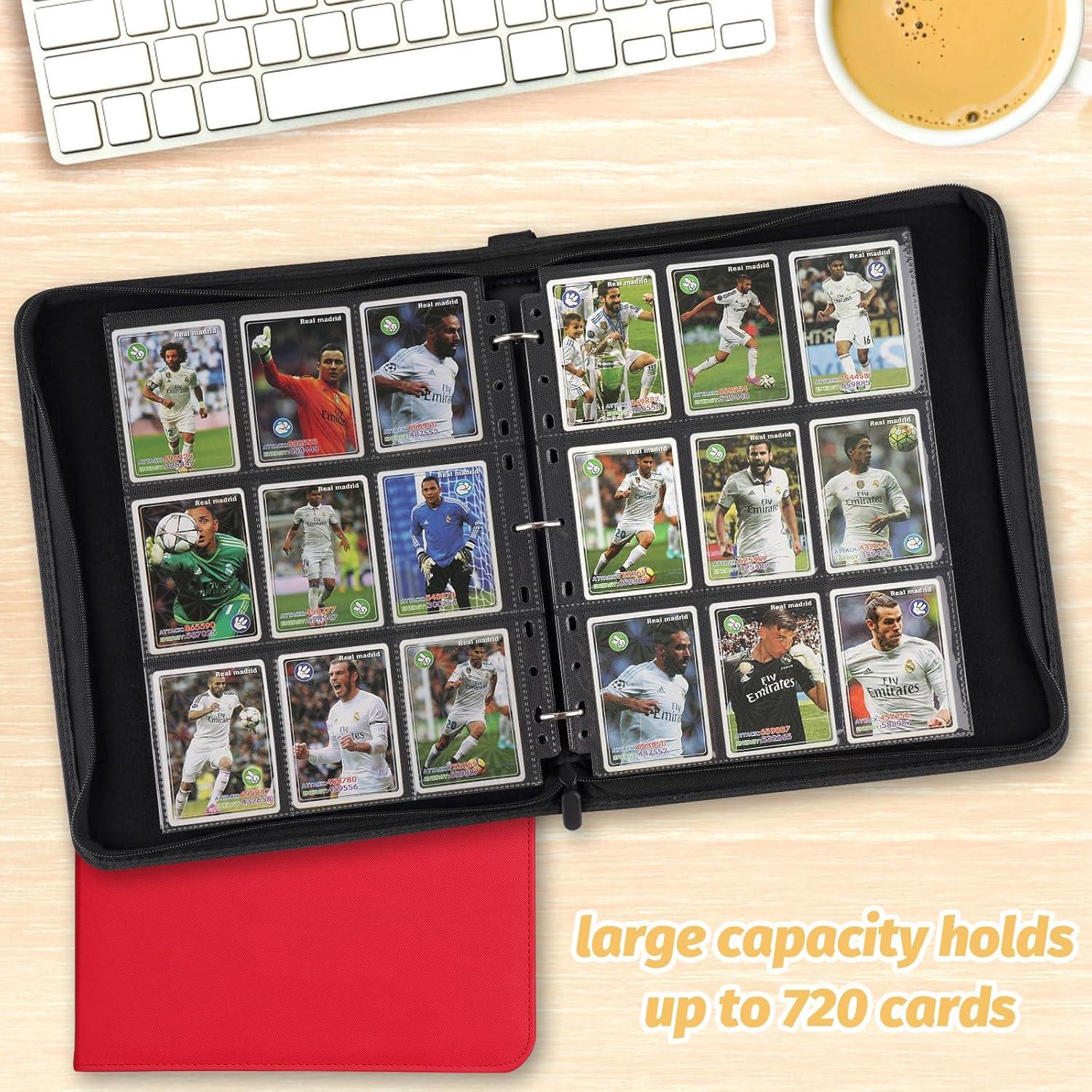 Carpeta de Tarjetas 720 Bolsillos PU NEWBINDER001 Roja