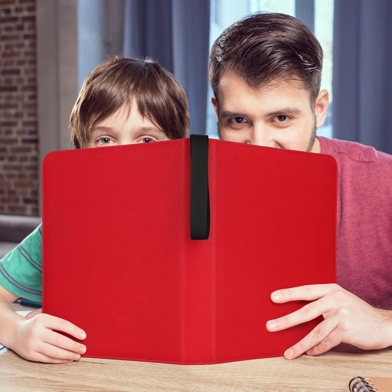 Carpeta de Tarjetas 720 Bolsillos PU NEWBINDER001 Roja