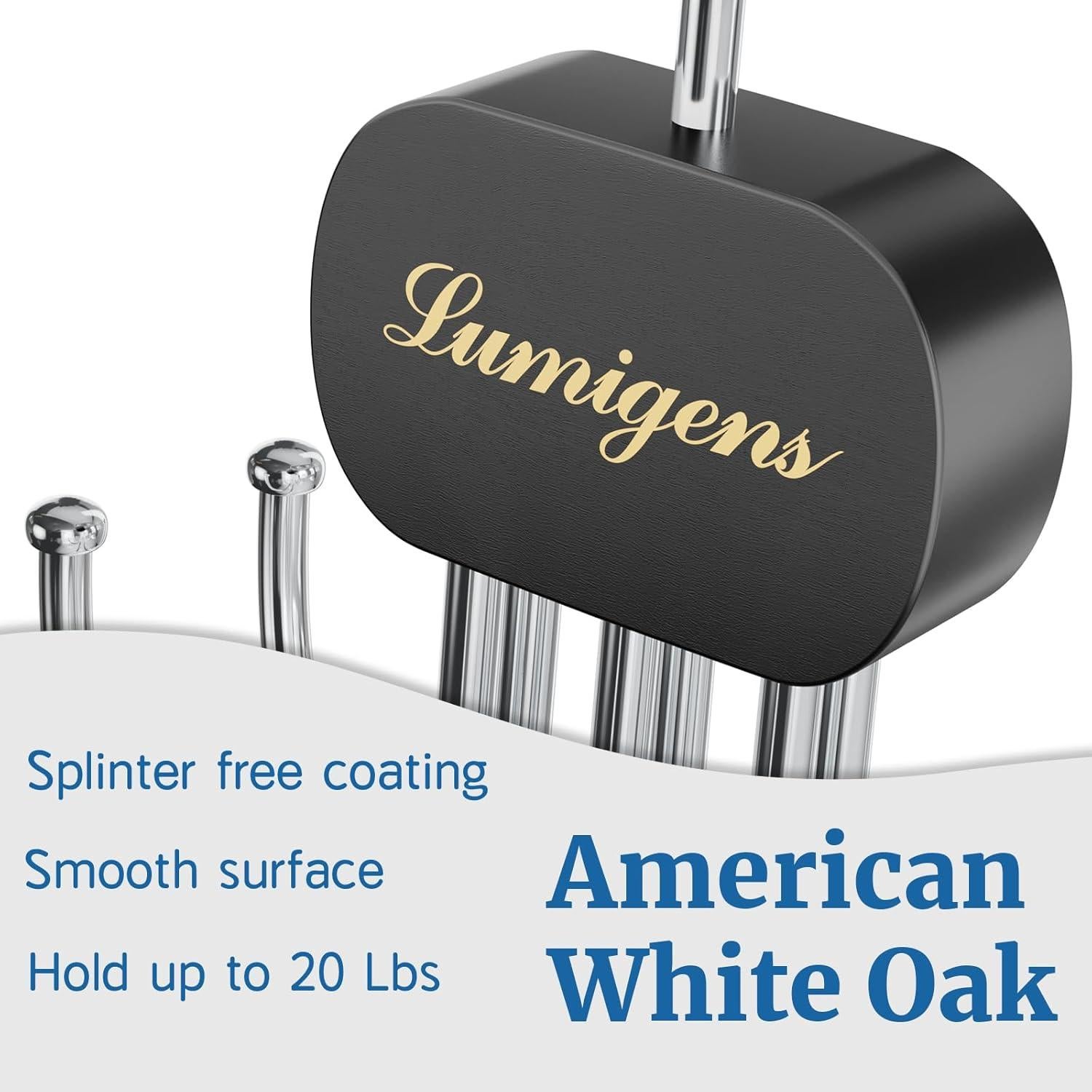 Organizador de Cinturones Lumigens 2PCS Negro Ahorra Espacio