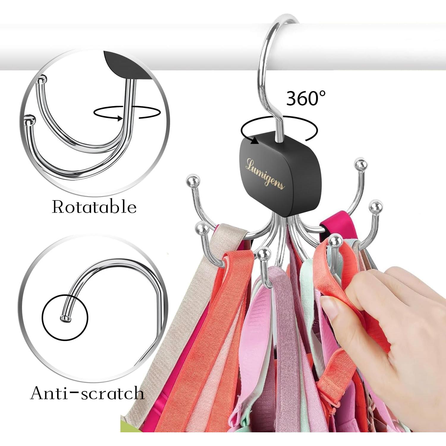 Organizador de Cinturones Lumigens 2PCS Negro Ahorra Espacio