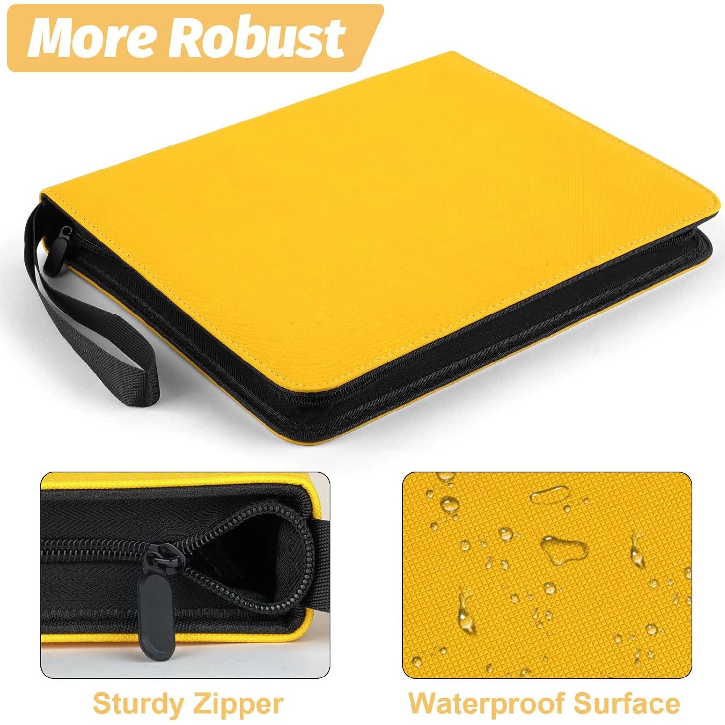 Carpeta de Tarjetas NEWBINDER001 Amarillo 720 Bolsillos