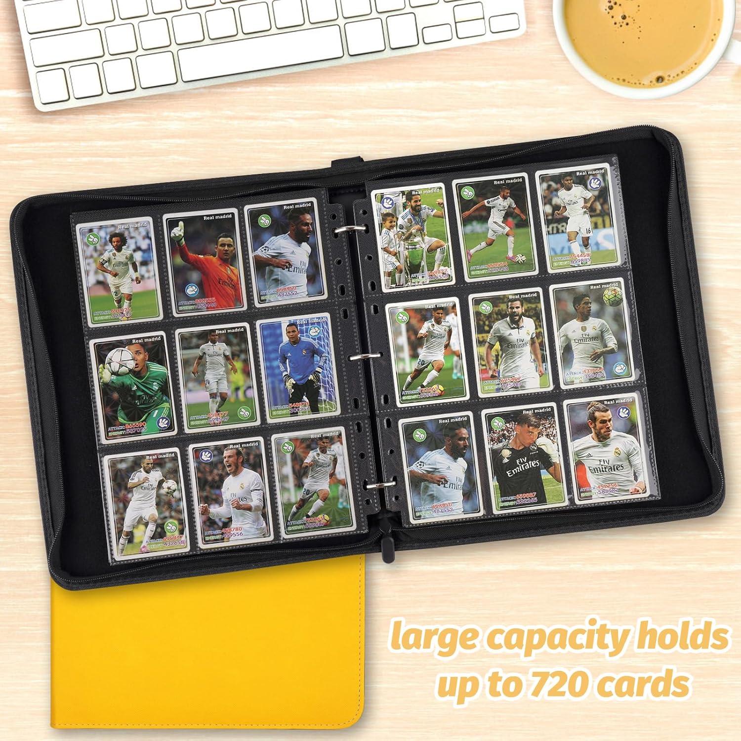 Carpeta de Tarjetas NEWBINDER001 Amarillo 720 Bolsillos