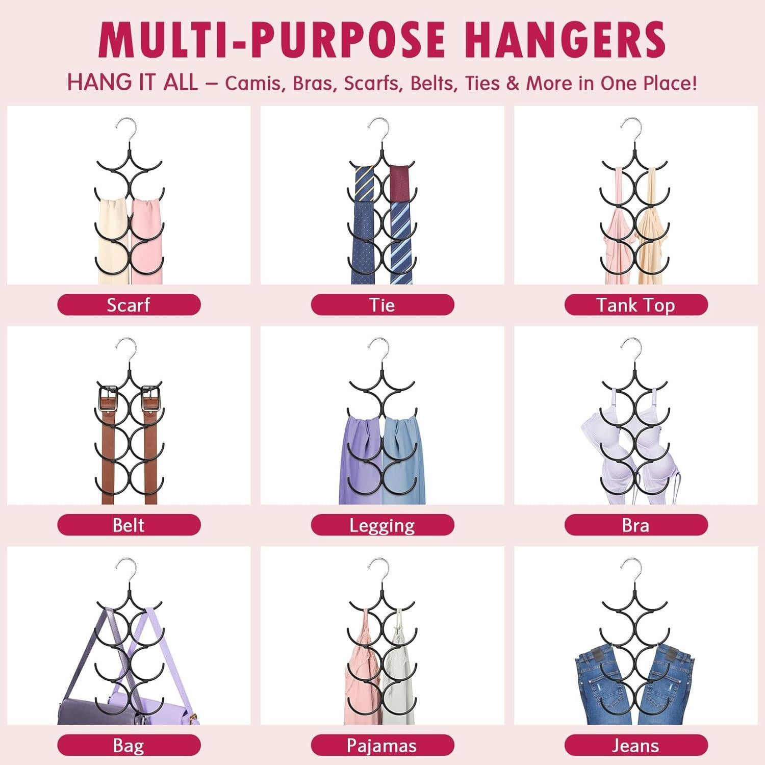 Perchero Ahorra Espacio DOIOWN 2 Piezas Metal Antideslizante