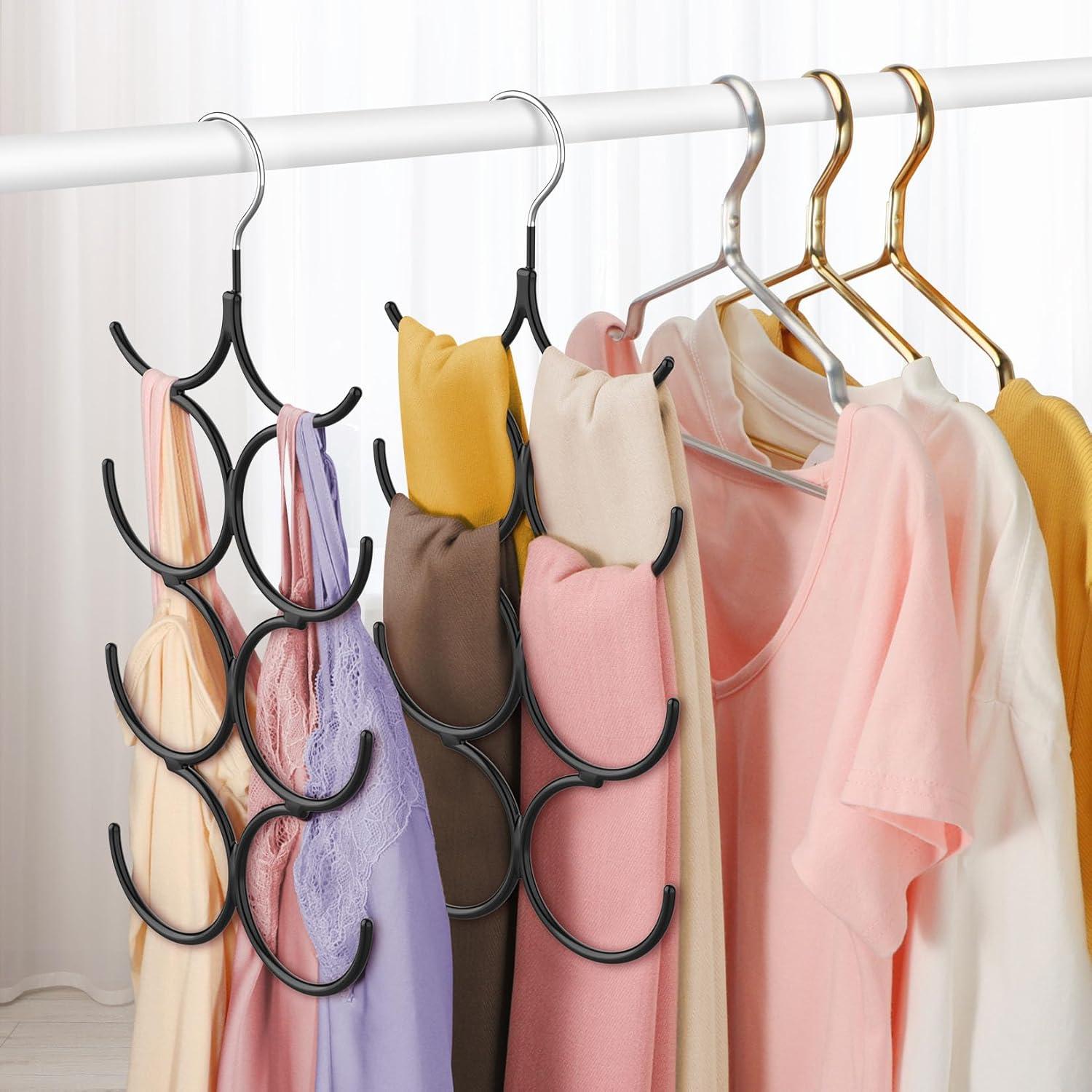 Perchero Ahorra Espacio DOIOWN 2 Piezas Metal Antideslizante