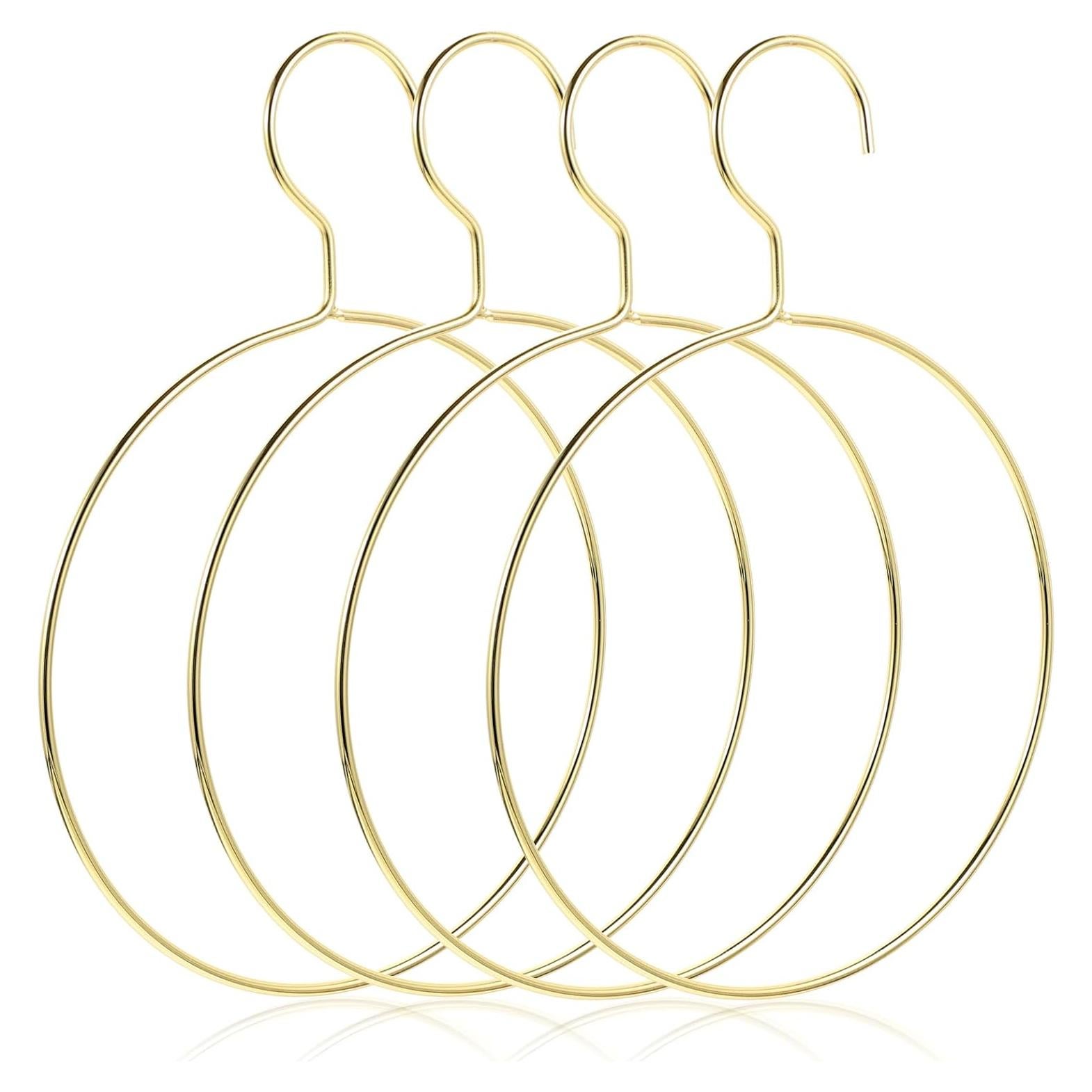 Perchas Doradas para Bufandas PRETYZOOM - Organizador de Closet