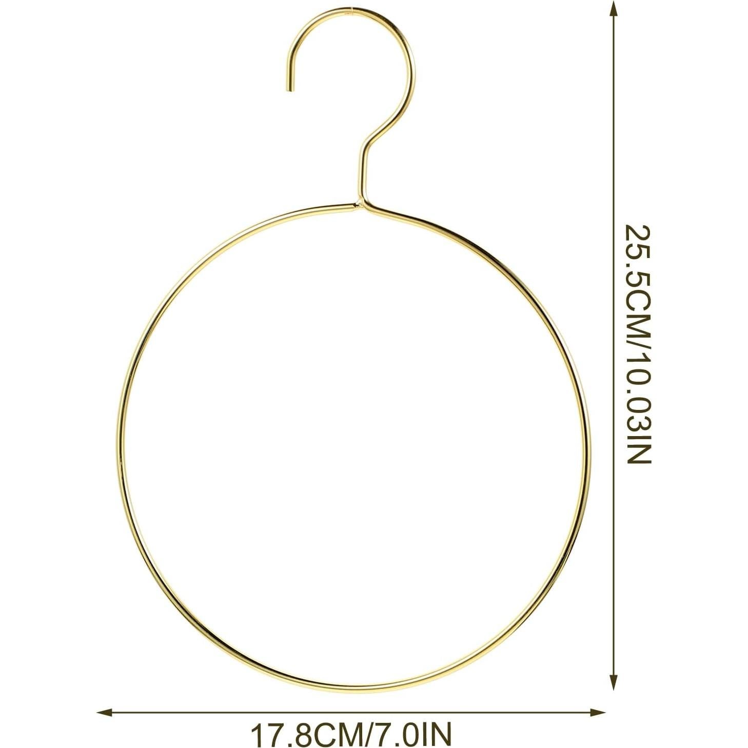 Perchas Doradas para Bufandas PRETYZOOM - Organizador de Closet