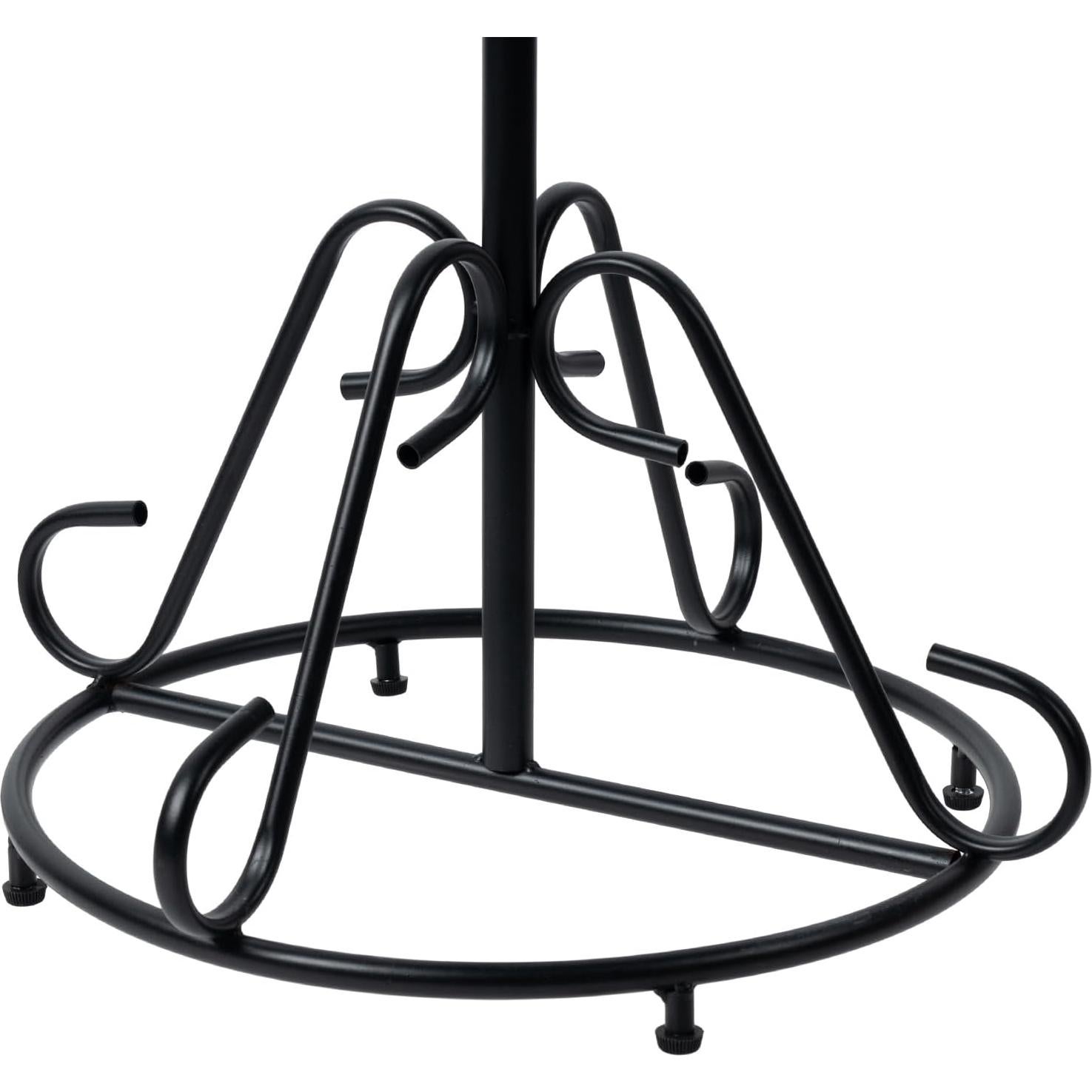 Soporte de bufandas y cinturones MyGift negro 68 cm metal