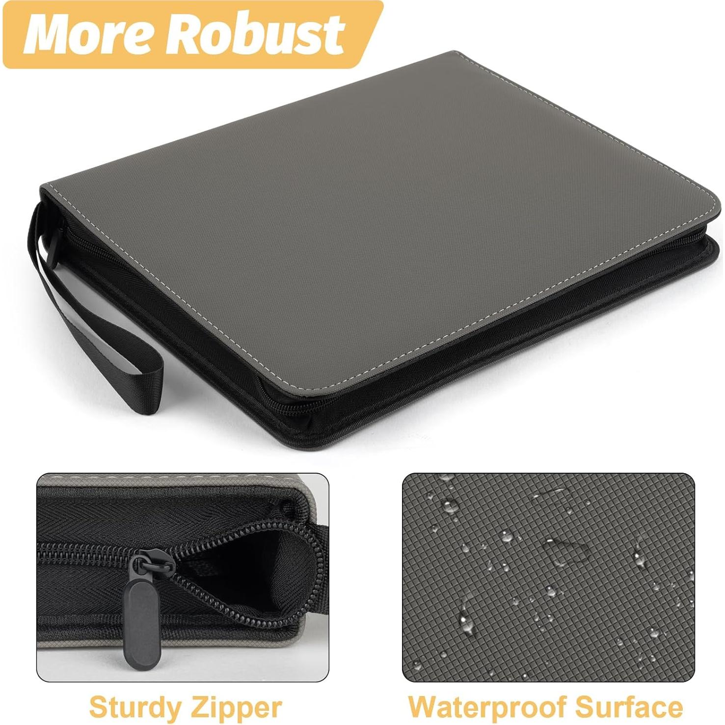 Carpeta de Tarjetas NEWBINDER001 Gris 720 Bolsillos Premium