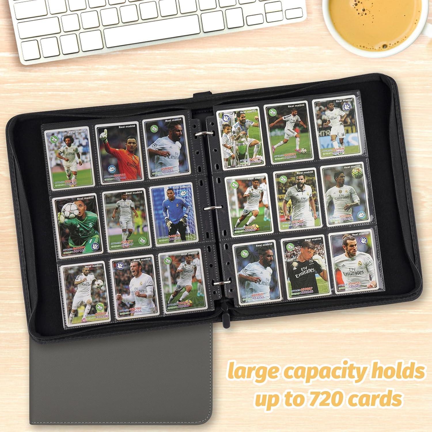 Carpeta de Tarjetas NEWBINDER001 Gris 720 Bolsillos Premium