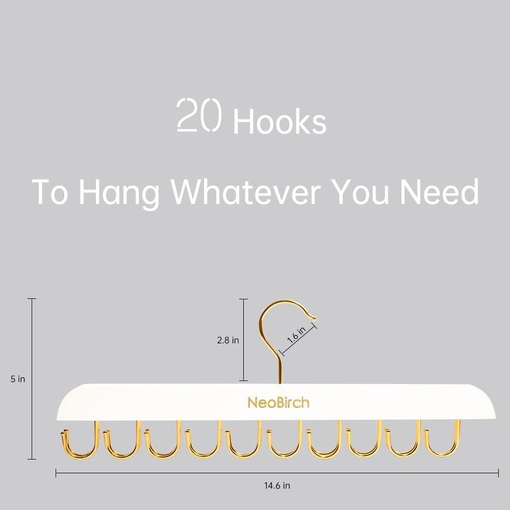 Perchero organizador de closet NeoBirch con 20 ganchos plegables