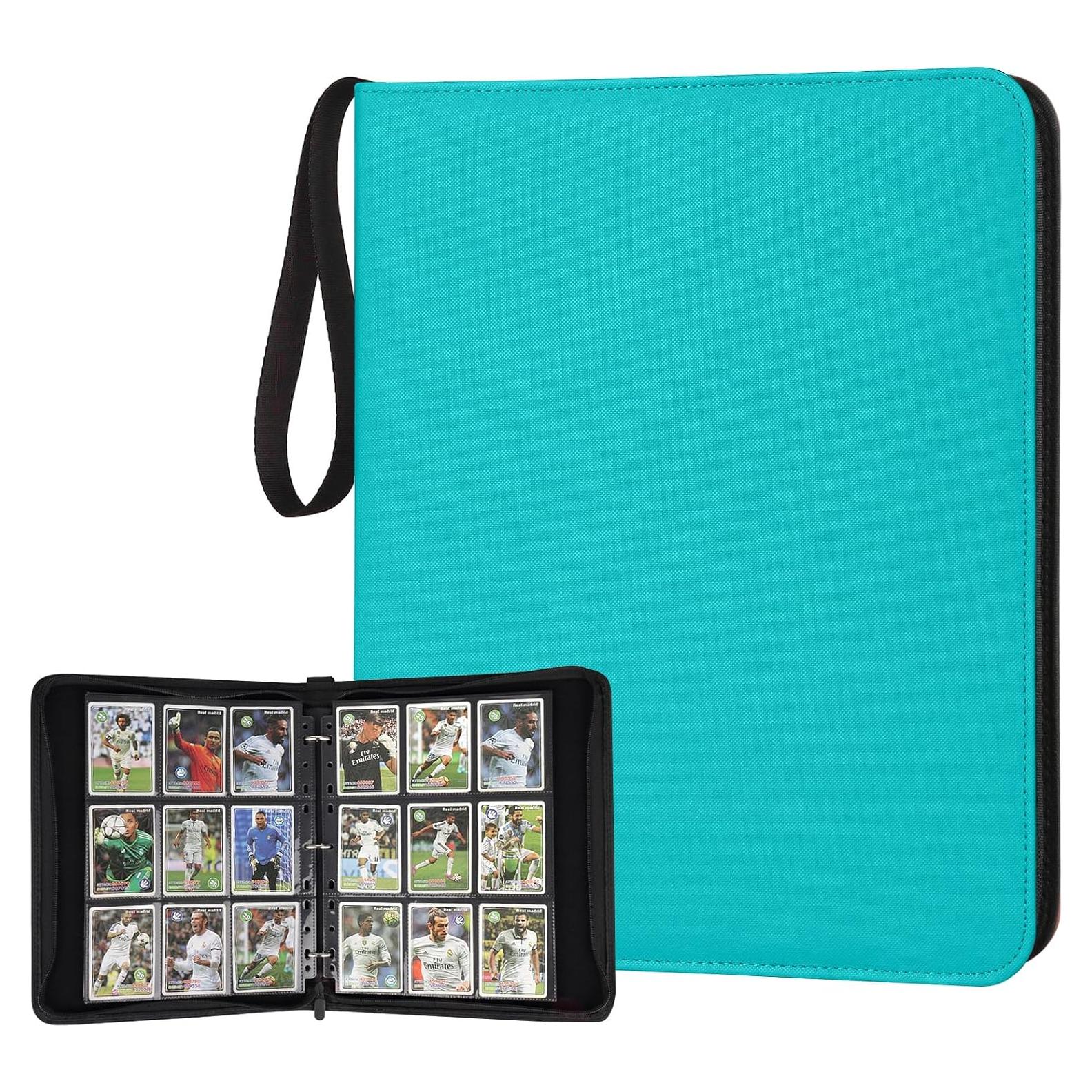 Carpeta de Tarjetas 720 Bolsillos PU NEWBINDER Azul Lago