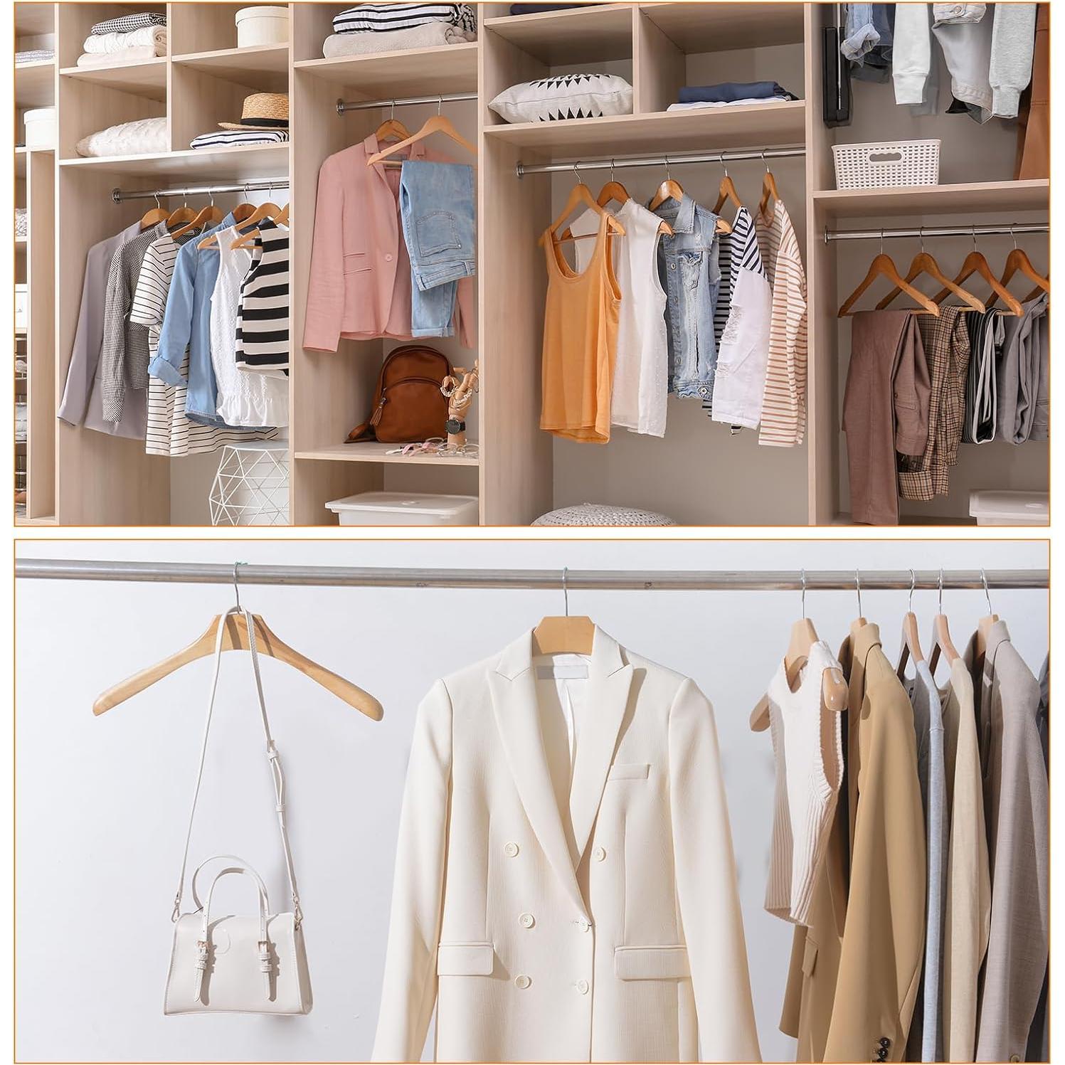 Anillo de Bufanda uxcell 15cm Madera Plata Organizador