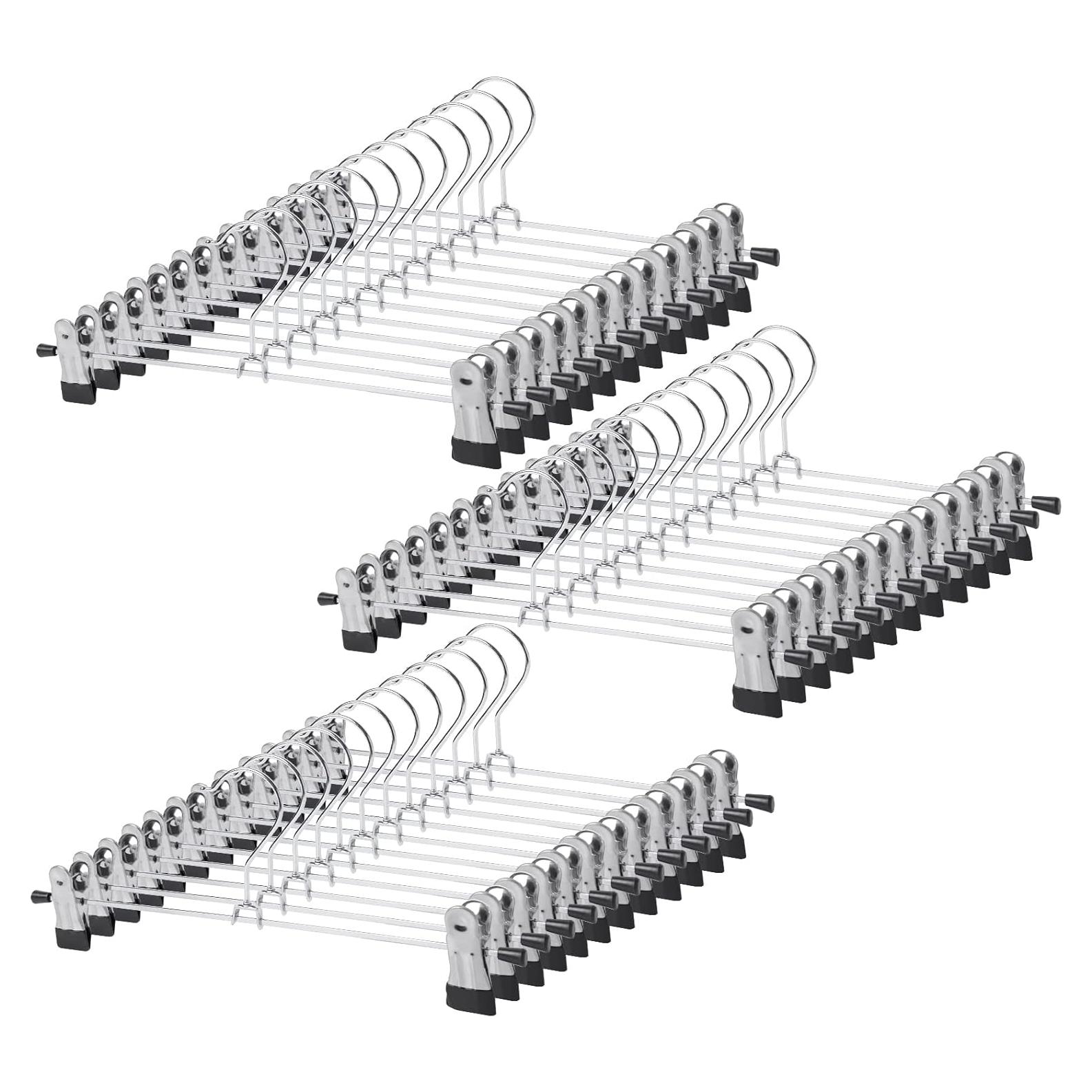 Perchas GoodtoU 50 Piezas con Clips Ajustables para Ropa