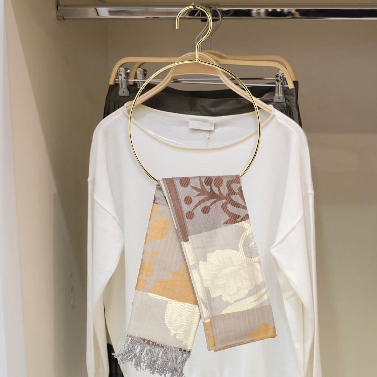 Perchas de Metal Cabilock 4 Pcs para Bufandas y Cinturones