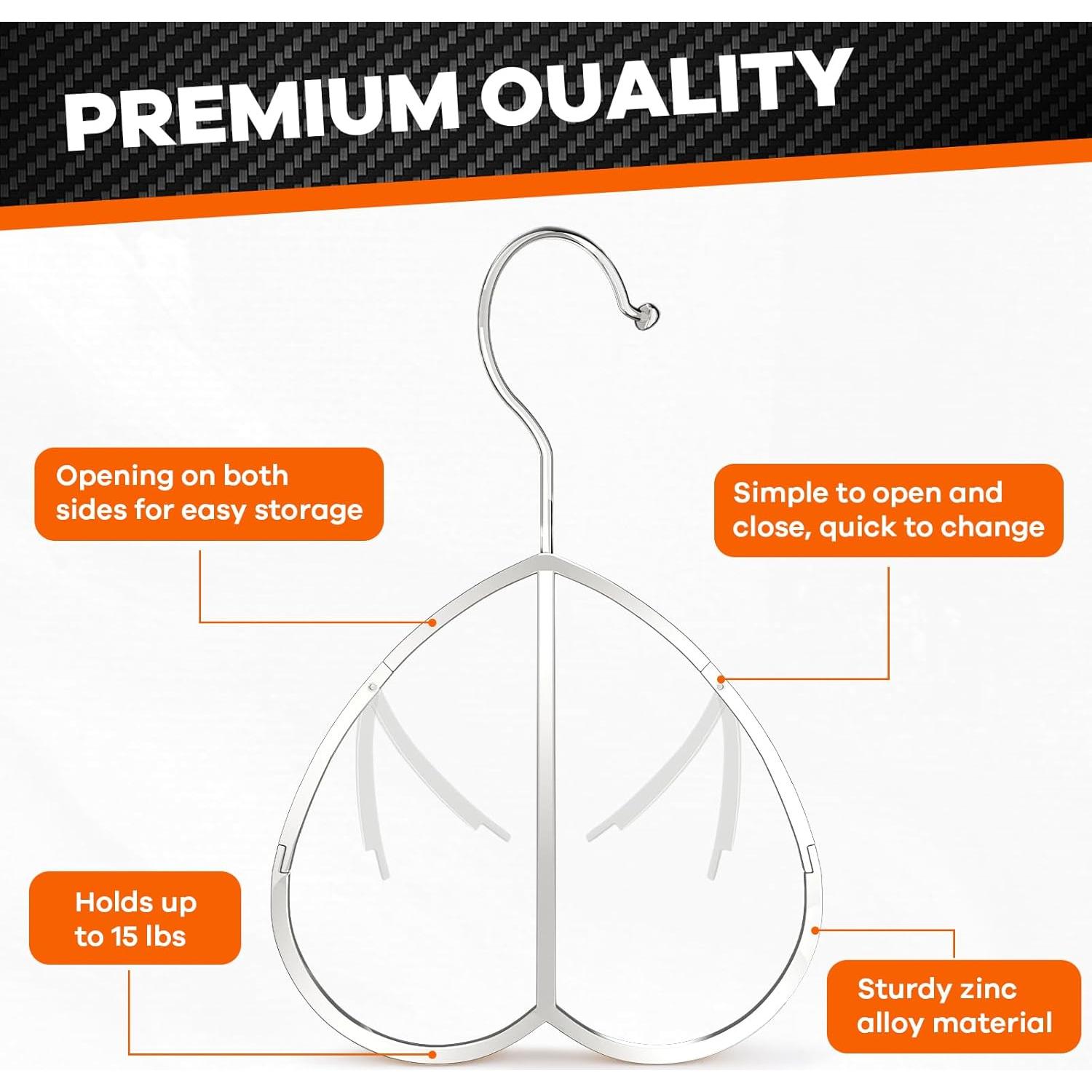 Percha Multipropósito QUISBE en Forma de Corazón - Plateado