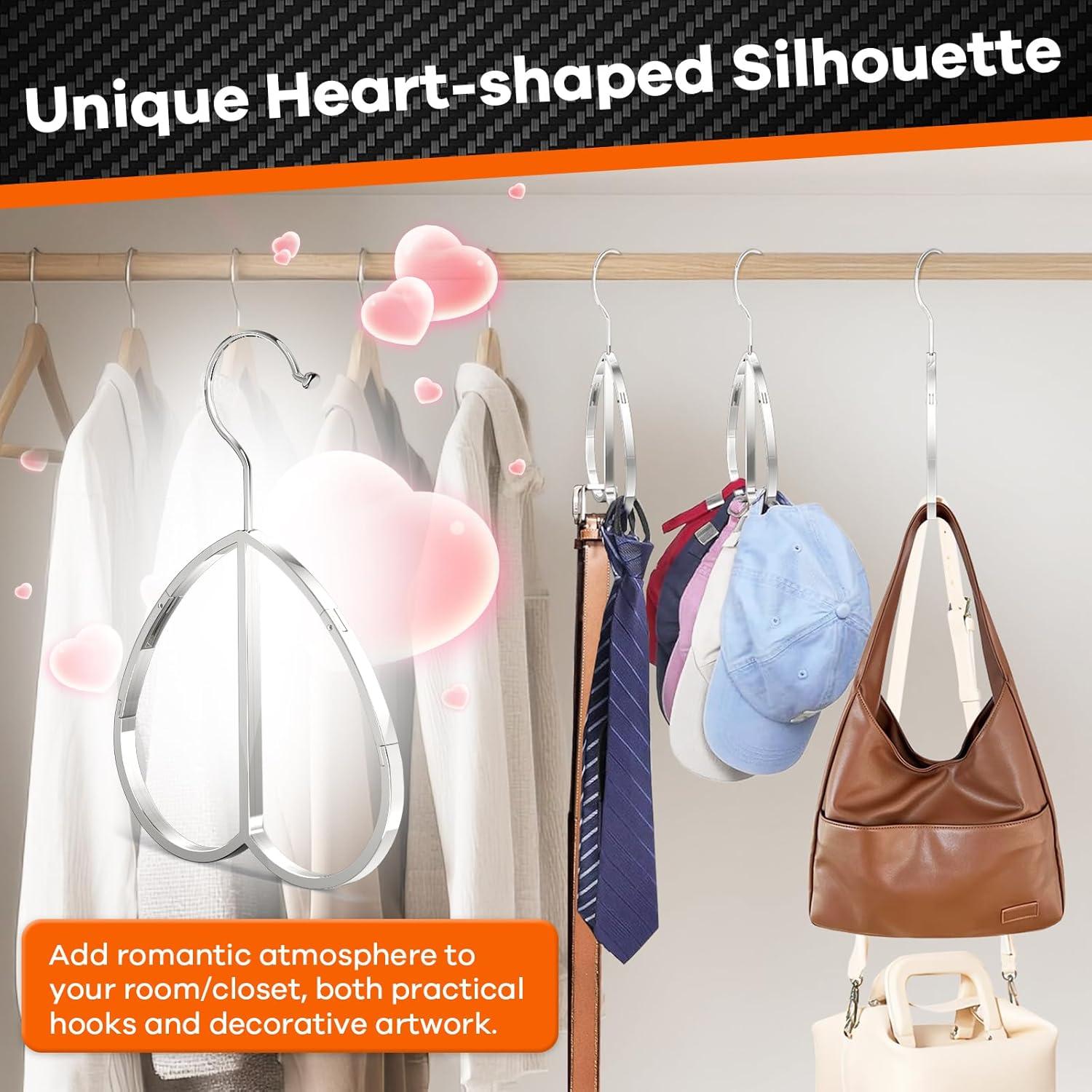 Percha Multipropósito QUISBE en Forma de Corazón - Plateado