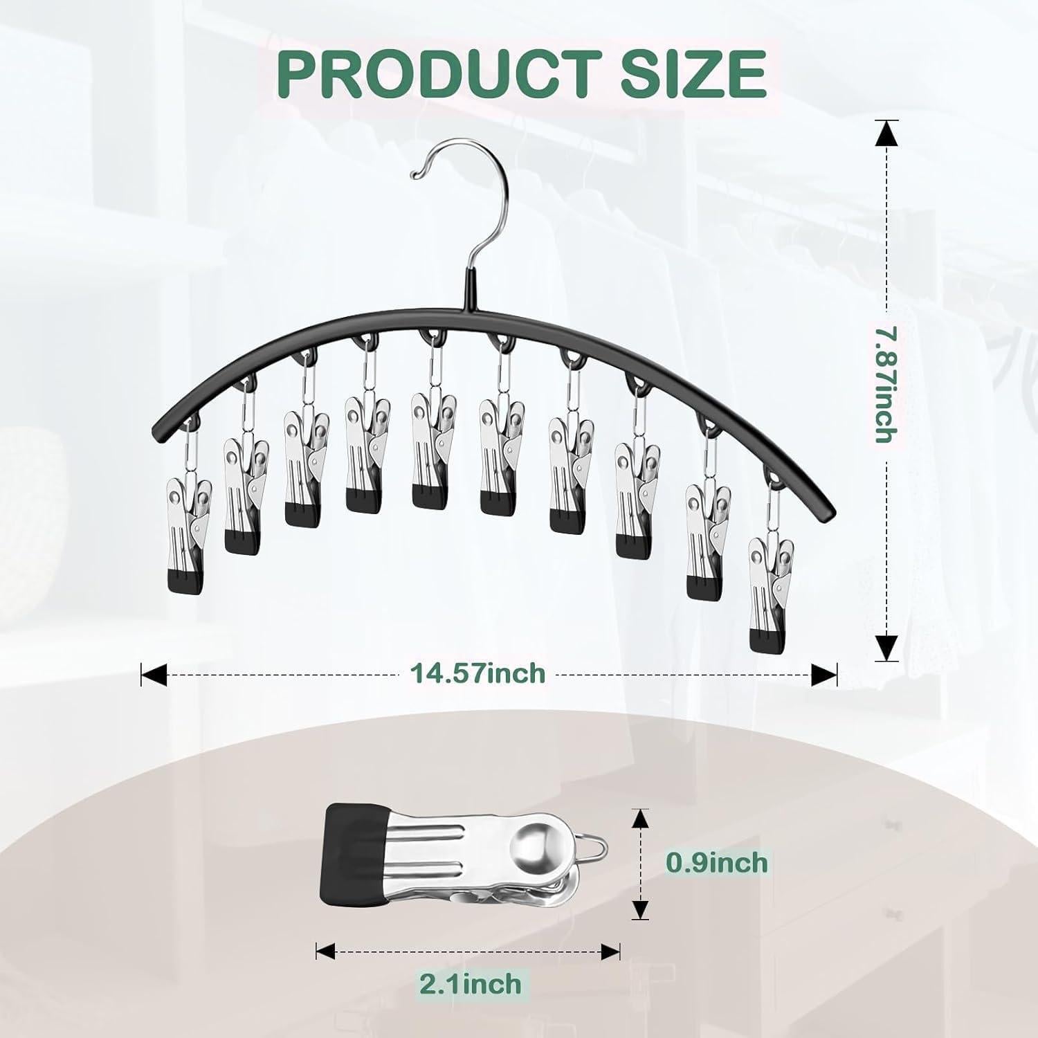 Organizador de Closet Kalimdor con 10 Clips para Pantalones