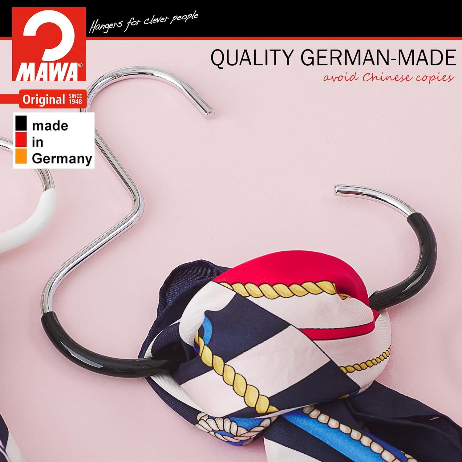 Perchas de Metal Antideslizantes MAWA G-1 Set de 2 Negro