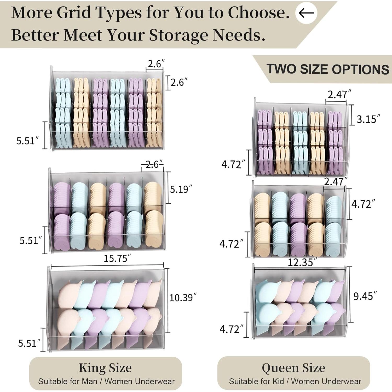 Organizador de Cajón Apilable Miaocona 1 Celda Blanco 40x26.4x14 cm
