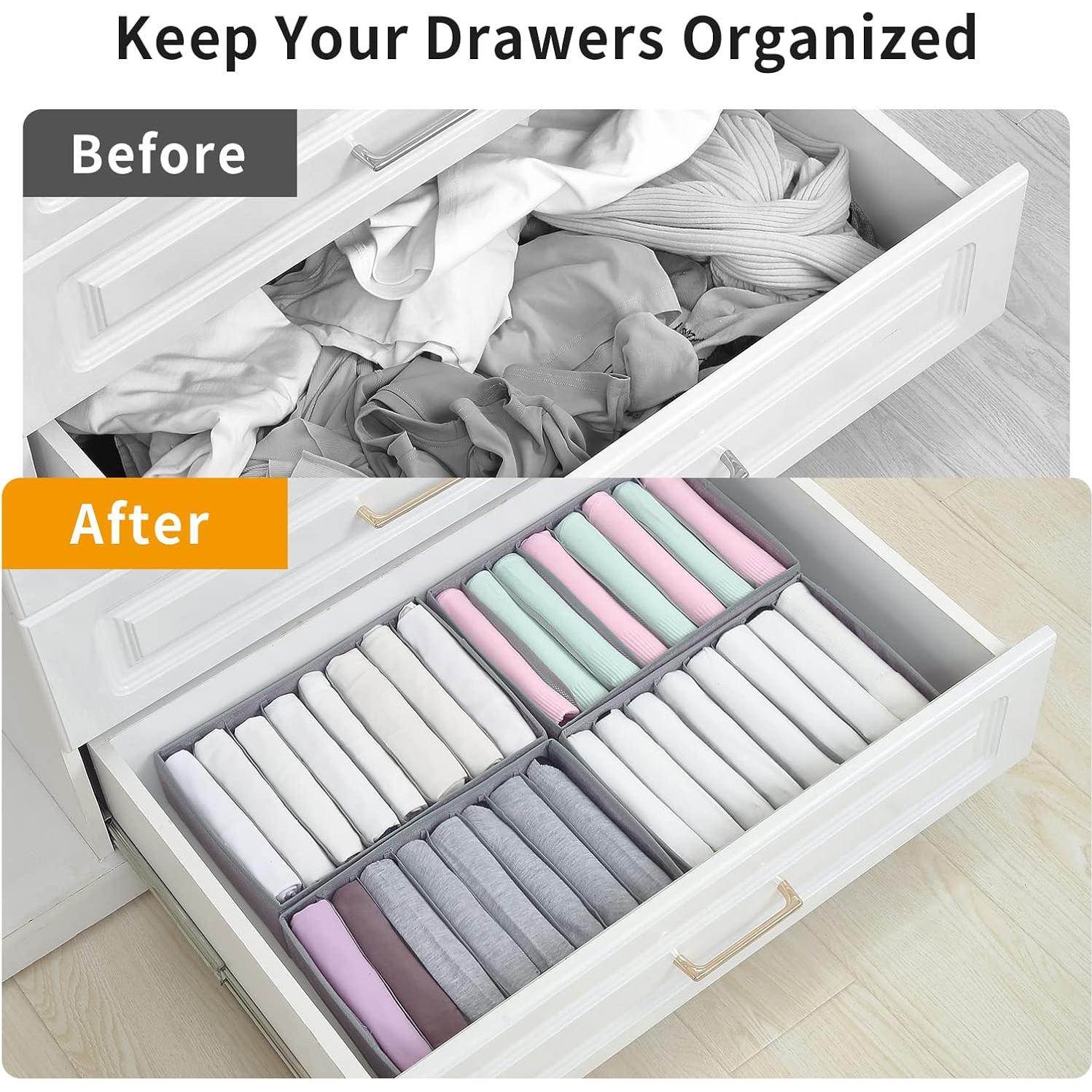 Organizadores de Cajón Qozary Pack de 4 Plegables 32x23 cm