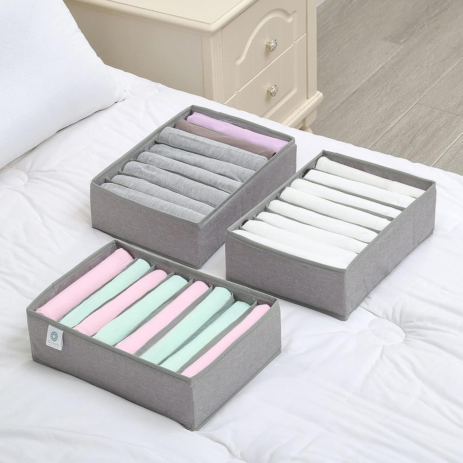 Organizadores de Cajón Qozary Pack de 4 Plegables 32x23 cm