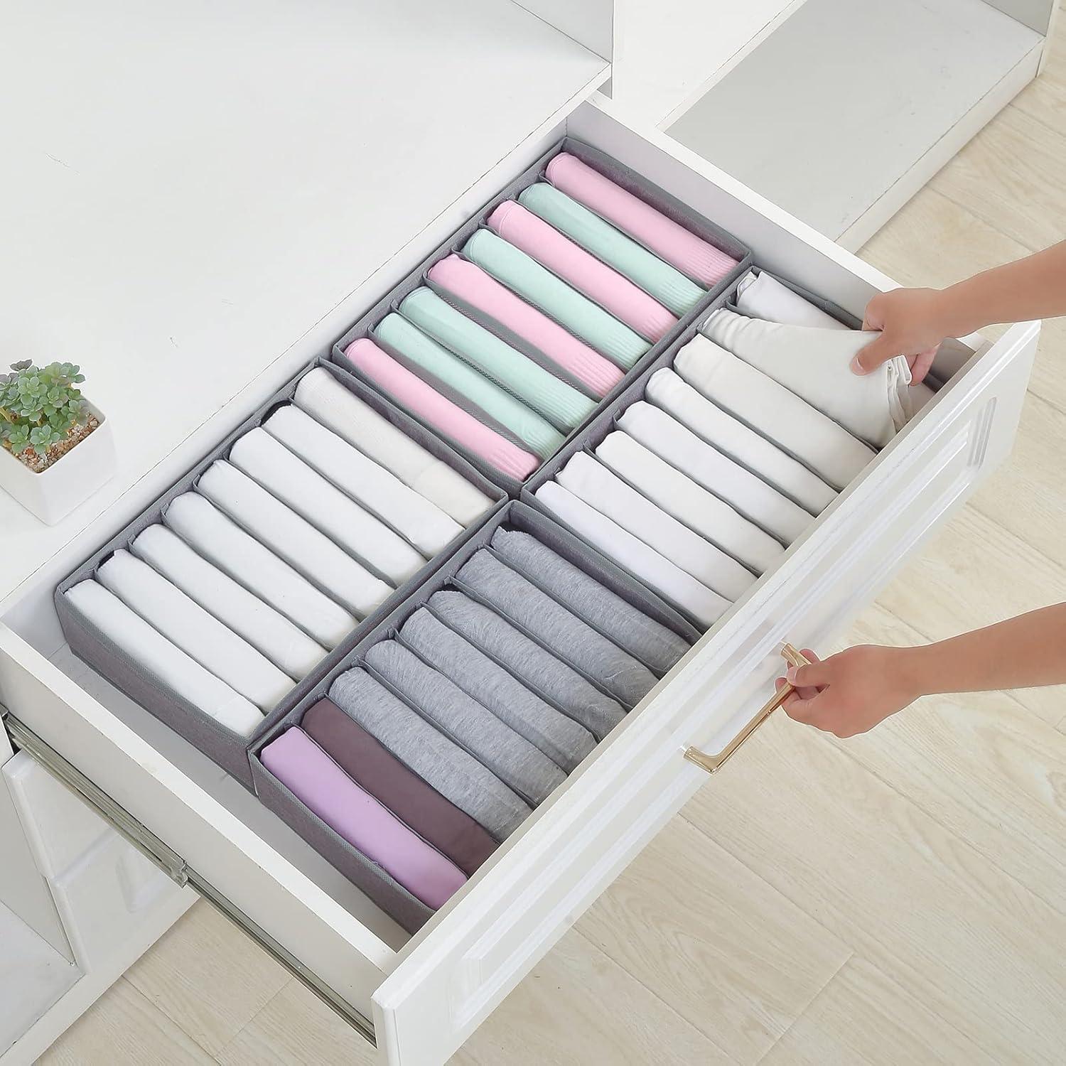 Organizadores de Cajón Qozary Pack de 4 Plegables 32x23 cm