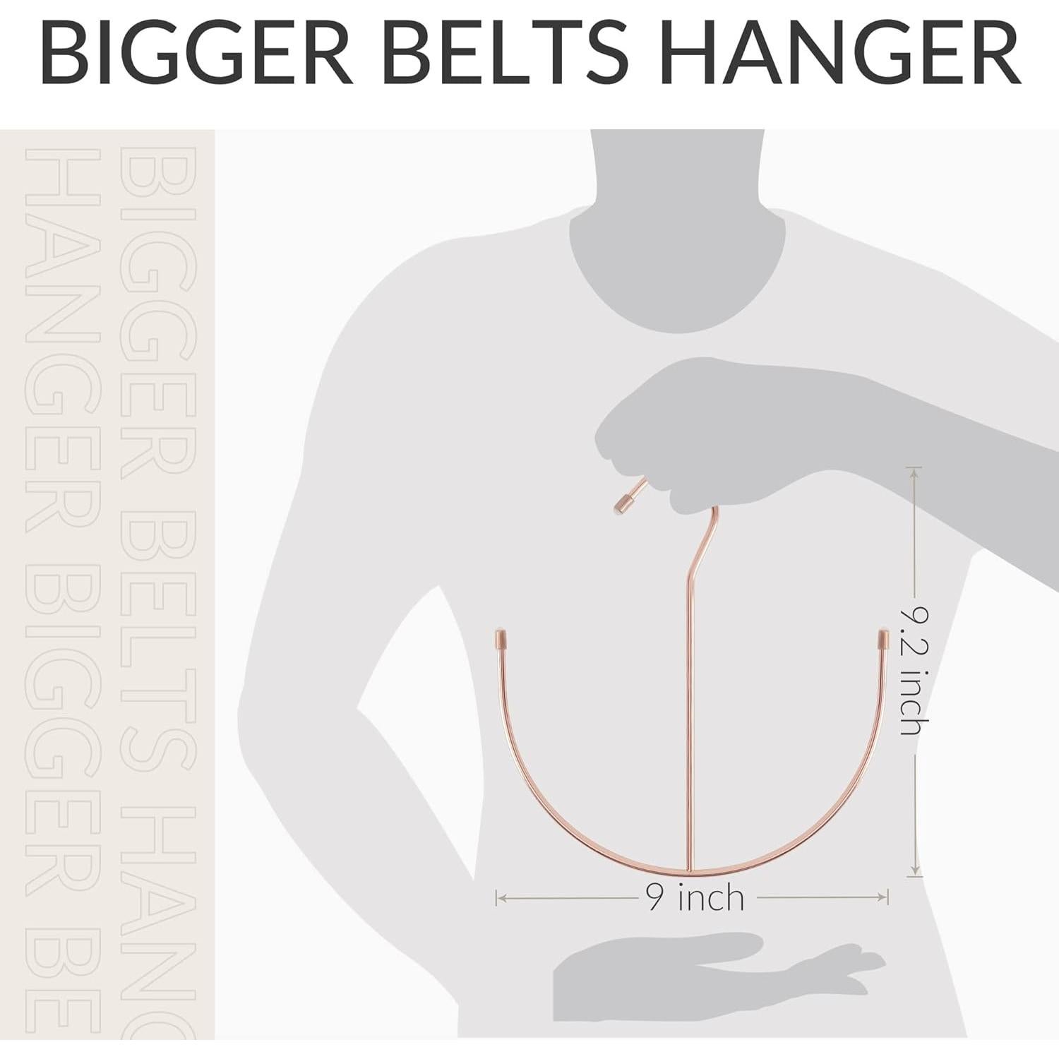Soporte para Cinturones ZEDODIER Oro Rosa, Organizador Multifuncional
